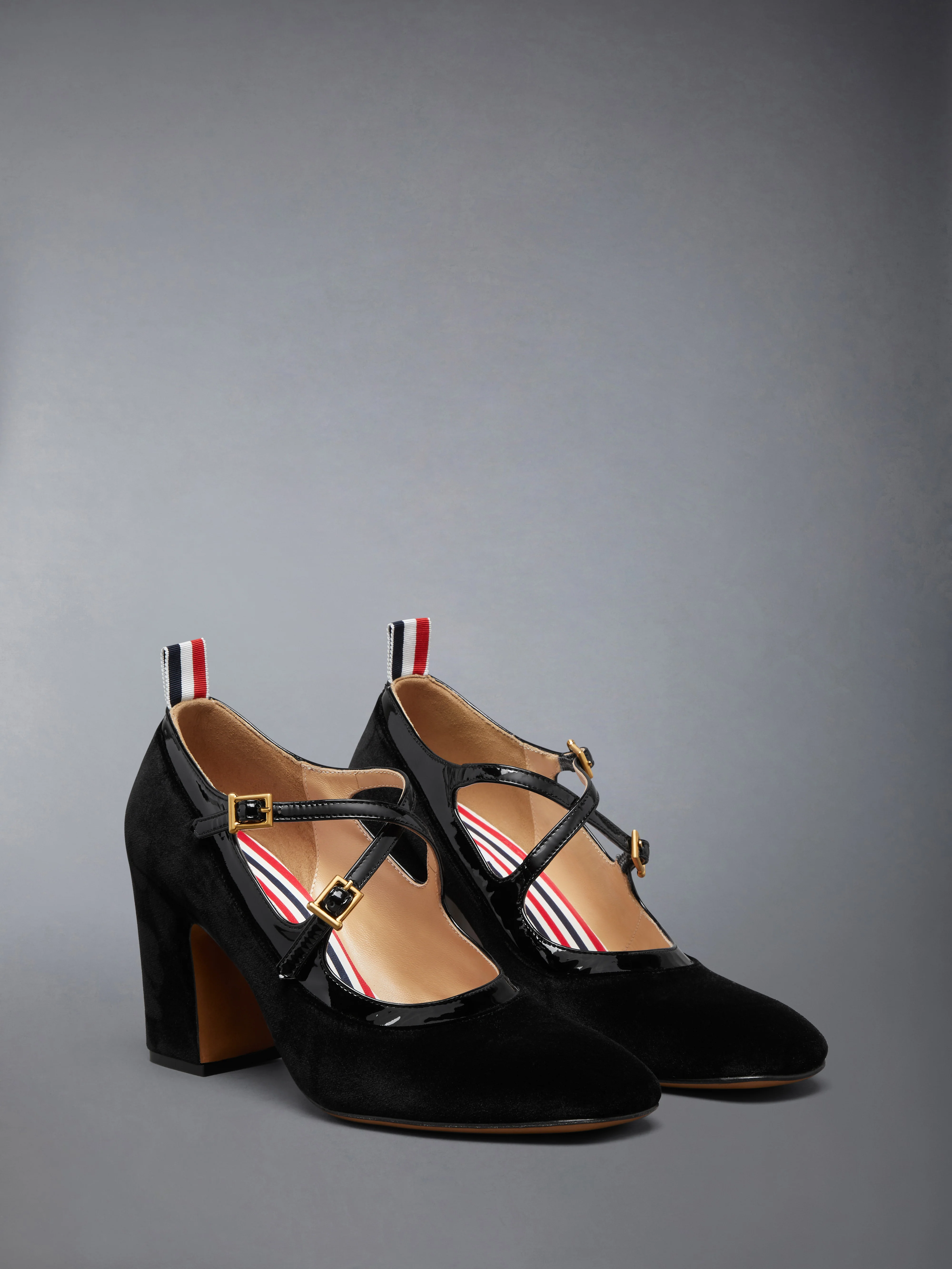 SOFT PATENT CRISS CROSS THOM JOHN HEEL 75MM