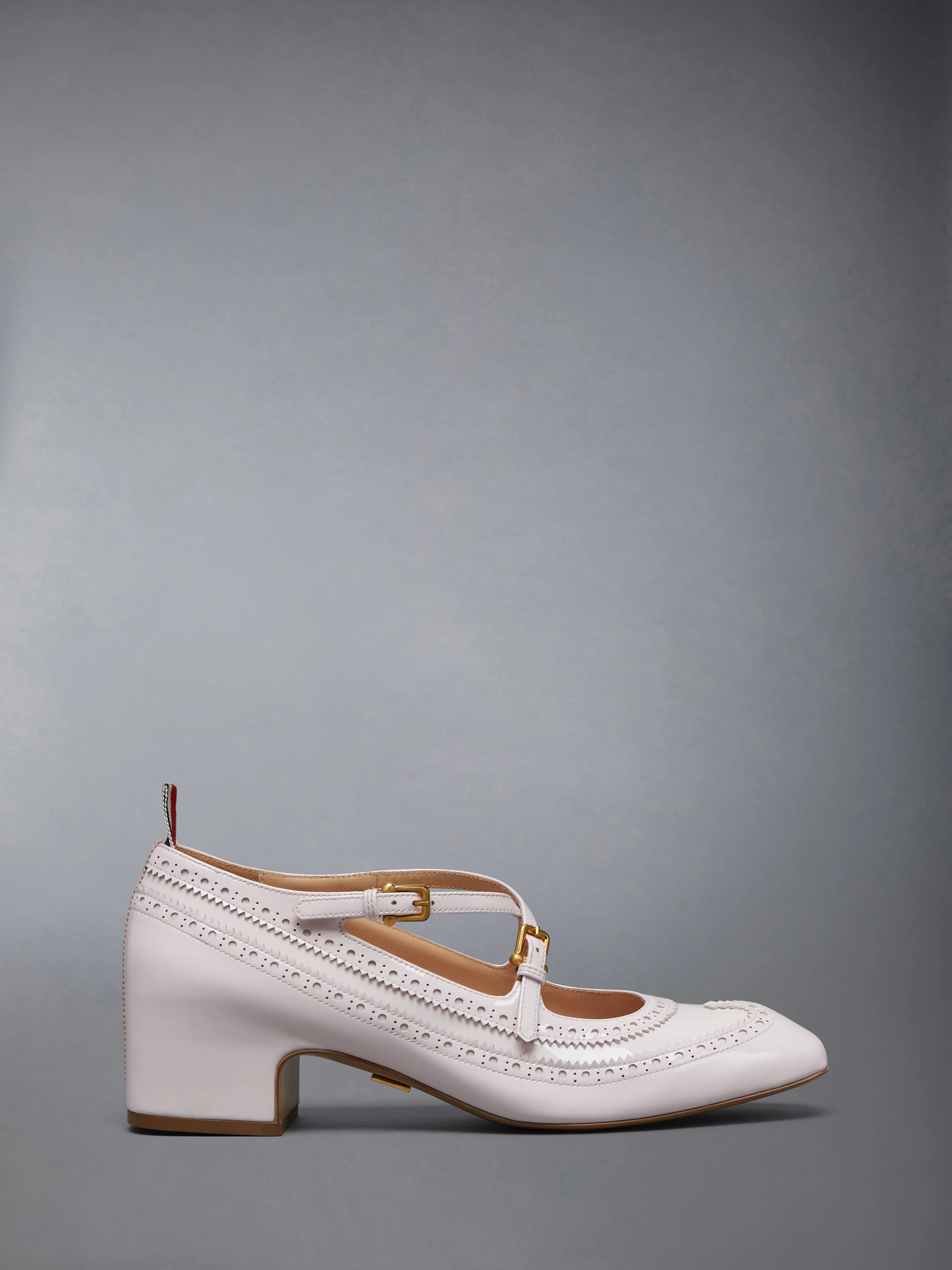 SOFT PATENT LEATHER THOM JOHN 40MM BLOCK HEEL