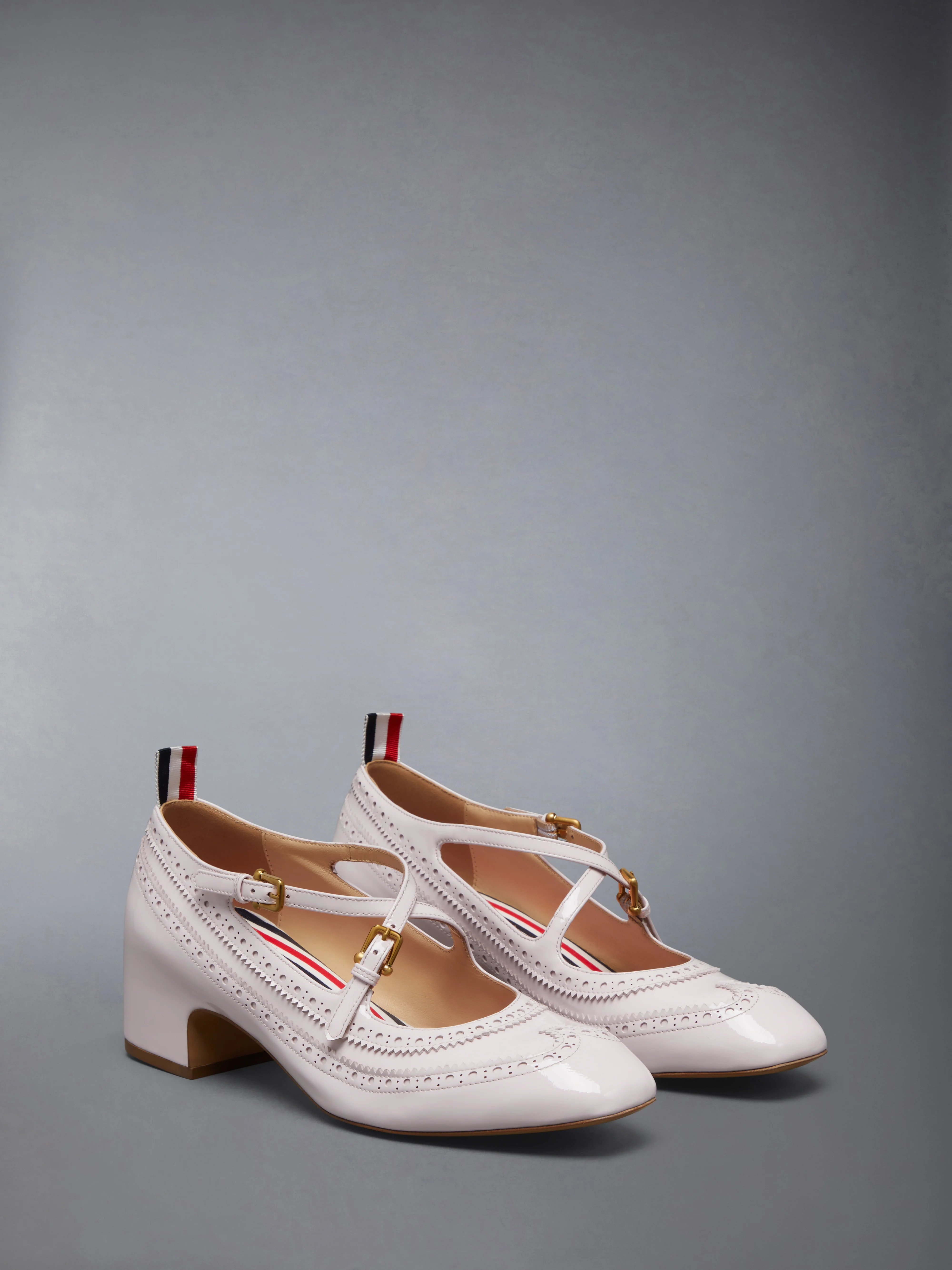 SOFT PATENT LEATHER THOM JOHN 40MM BLOCK HEEL