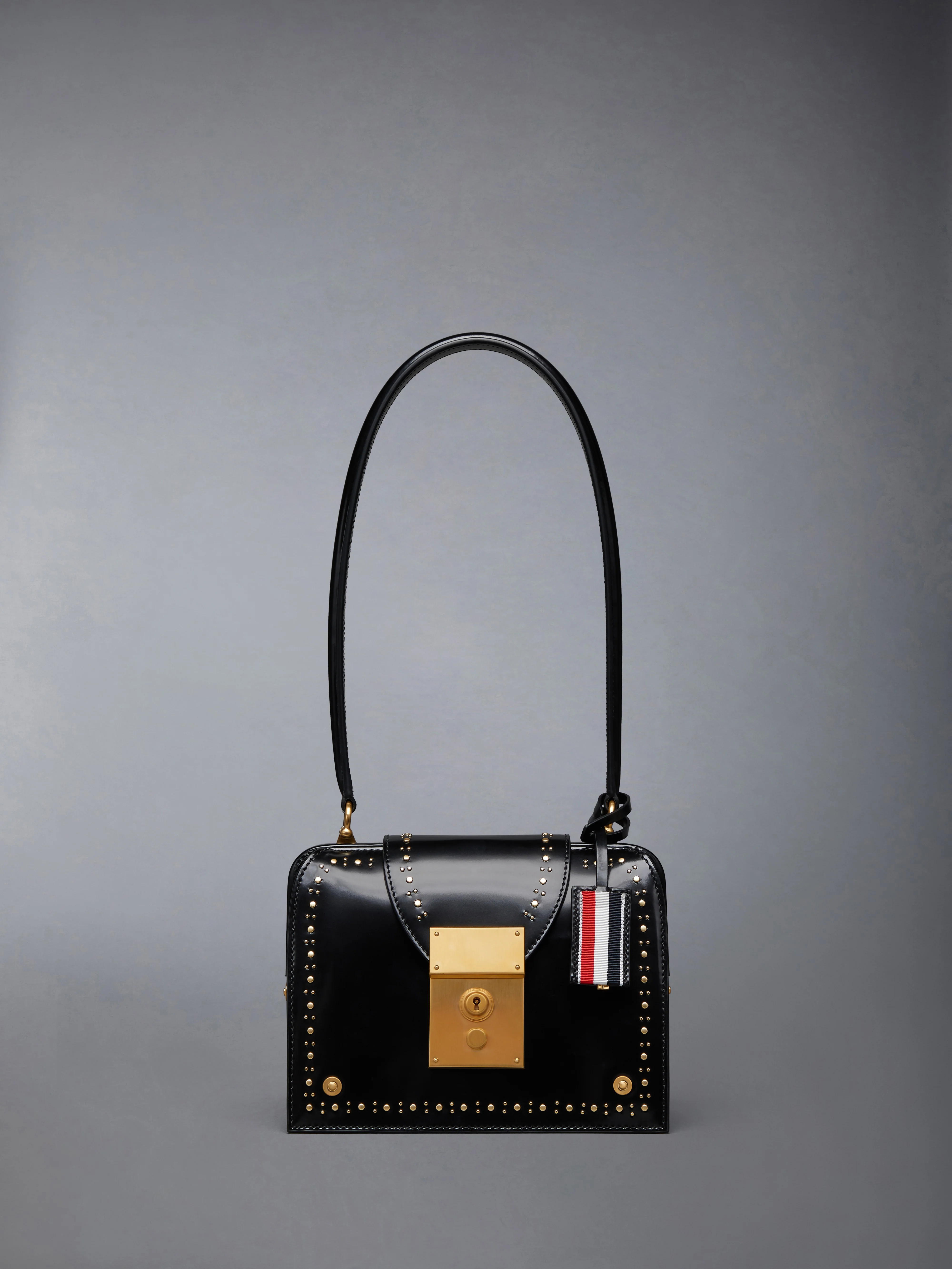 SOFT SPAZZOLATO STUD MRS. THOM TRIANGLE BAG