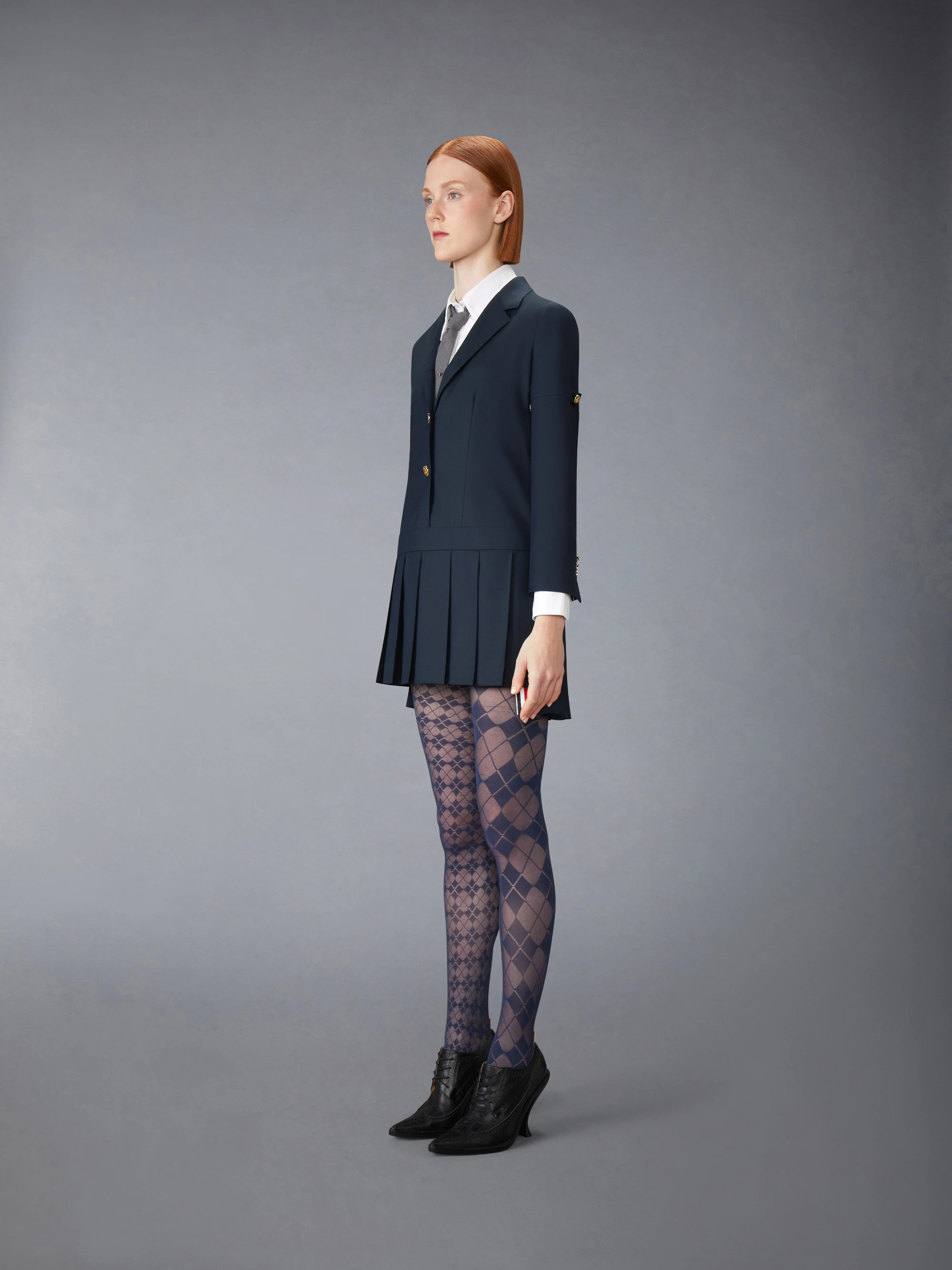 SUPER 120'S TWILL SPORTCOAT MINI DRESS