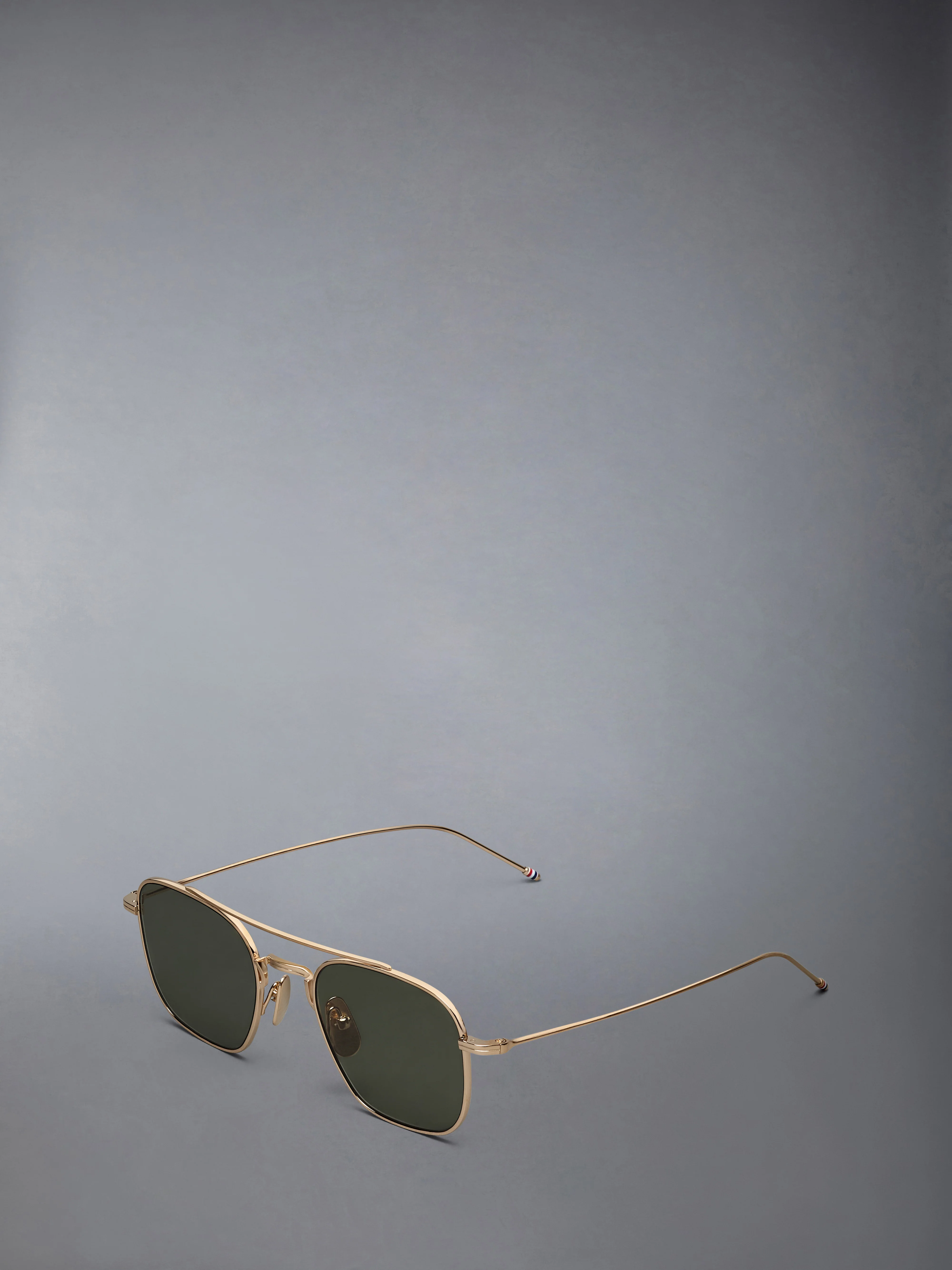 TITANIUM SQUARED AVIATOR SUNGLASSES