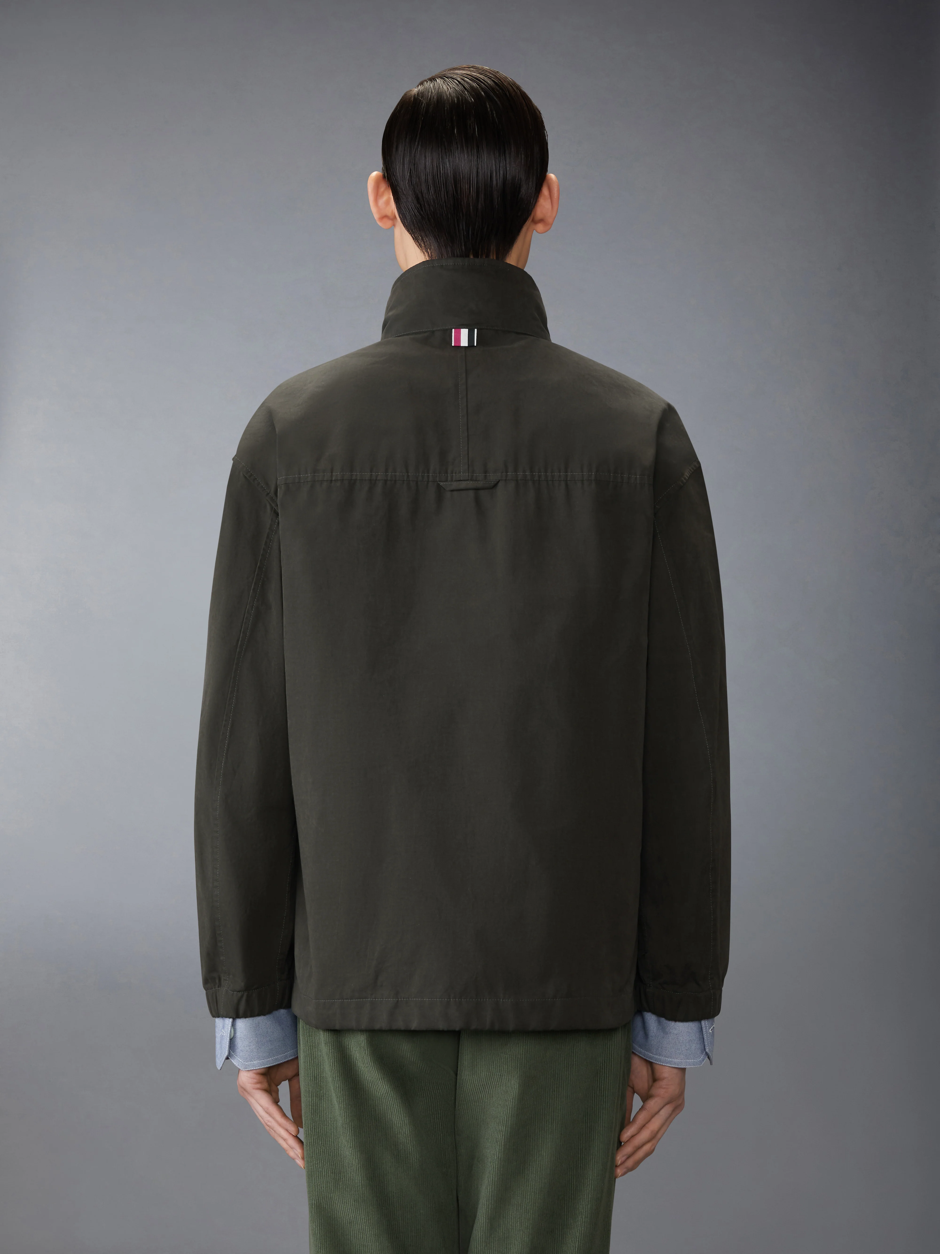 WAXED TECH HOODED ANORAK JACKET