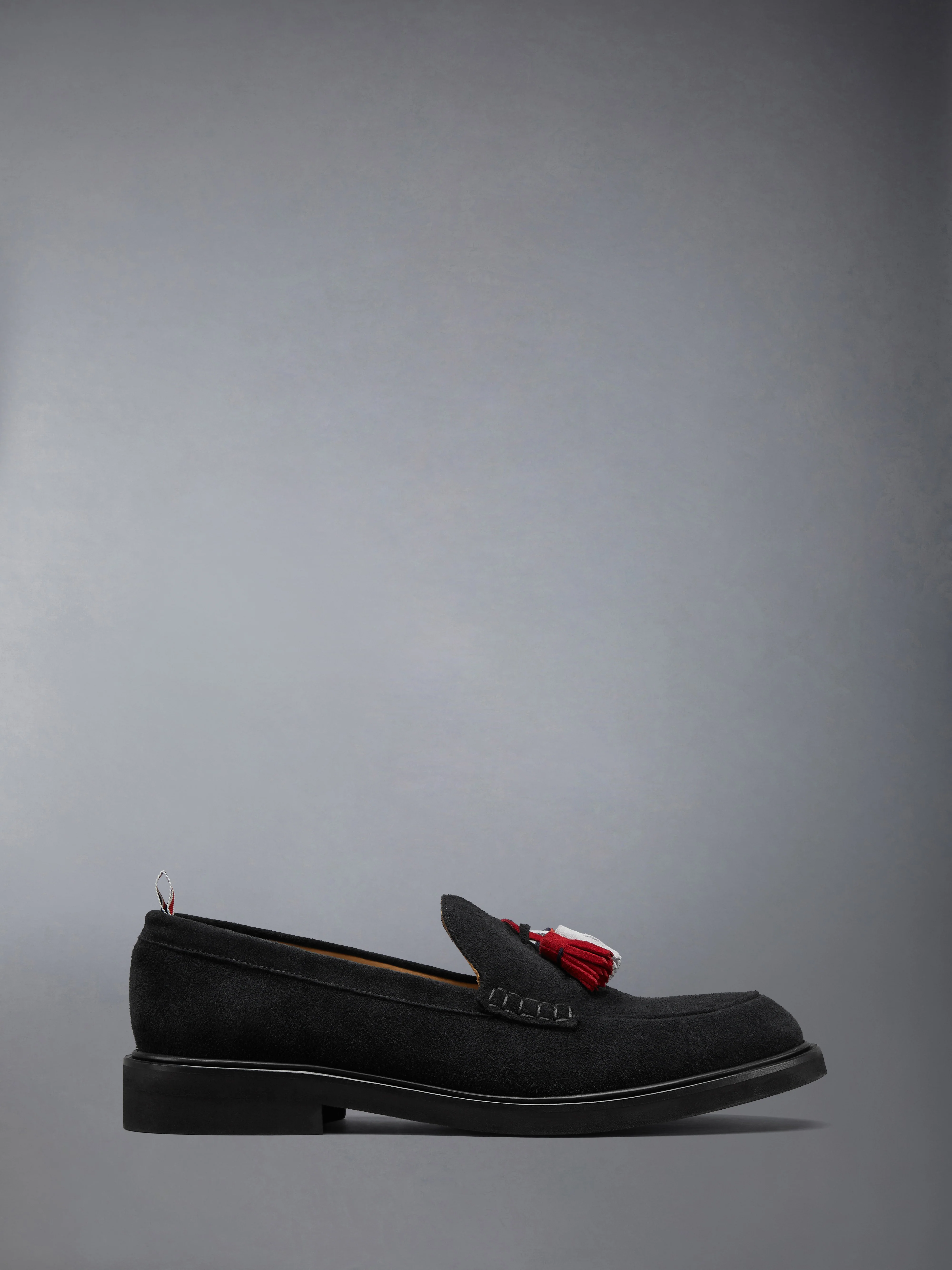 CALF SUEDE RWB TASSEL LOAFER