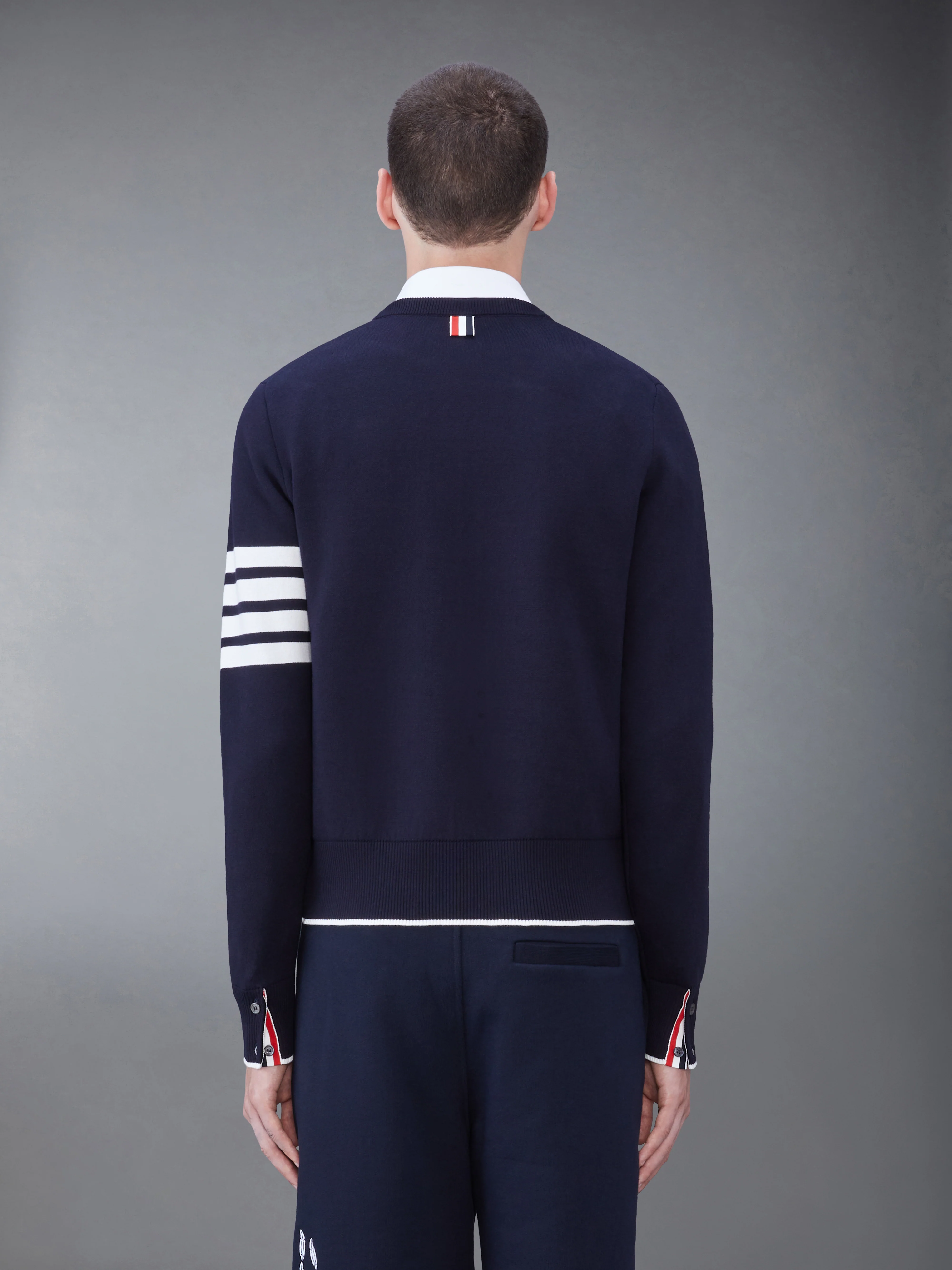 4-BAR FISH ICON CREW NECK PULLOVER