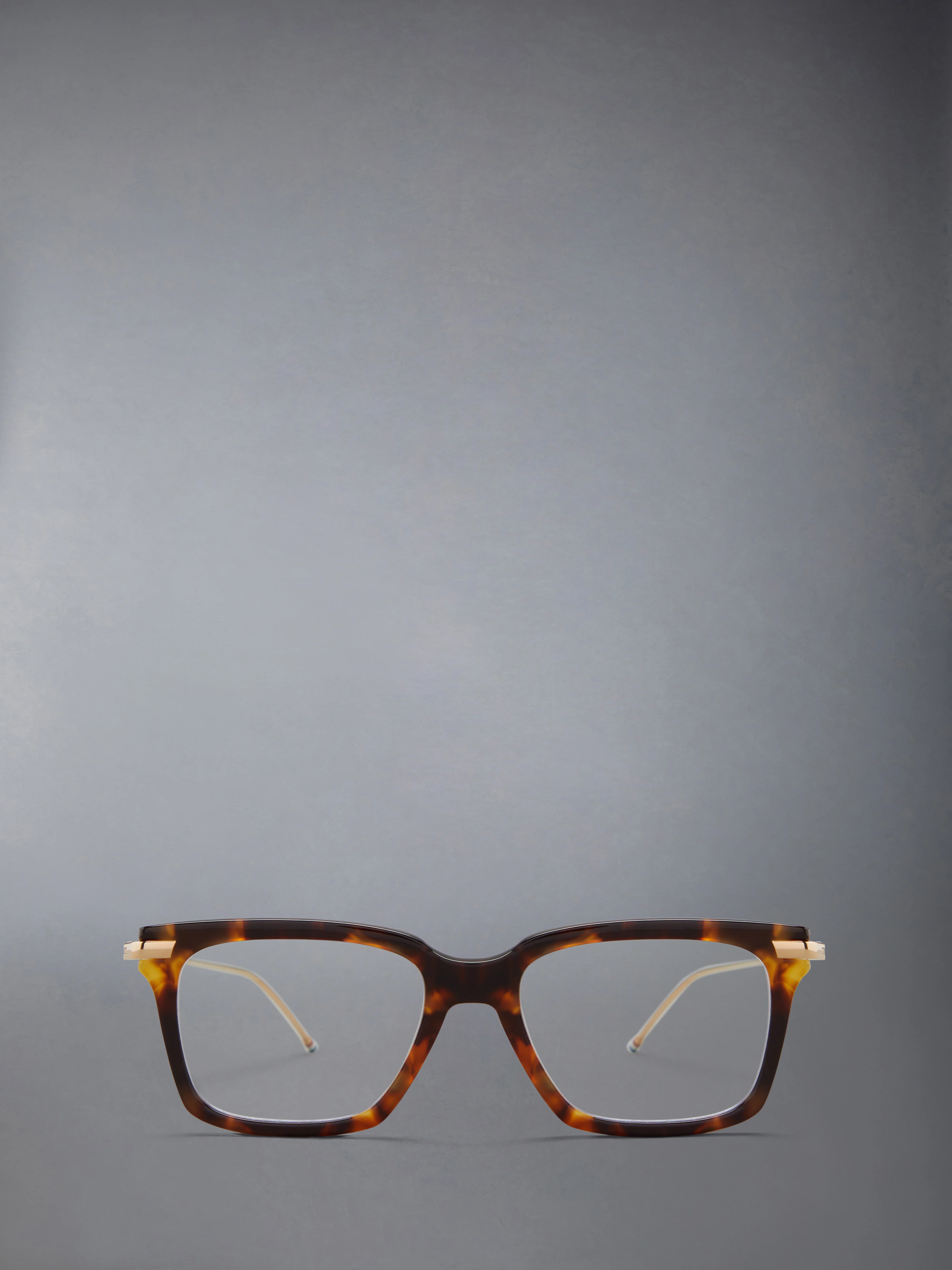 ACETATE AND TITANIUM RECTANGULAR EYEGLASSES