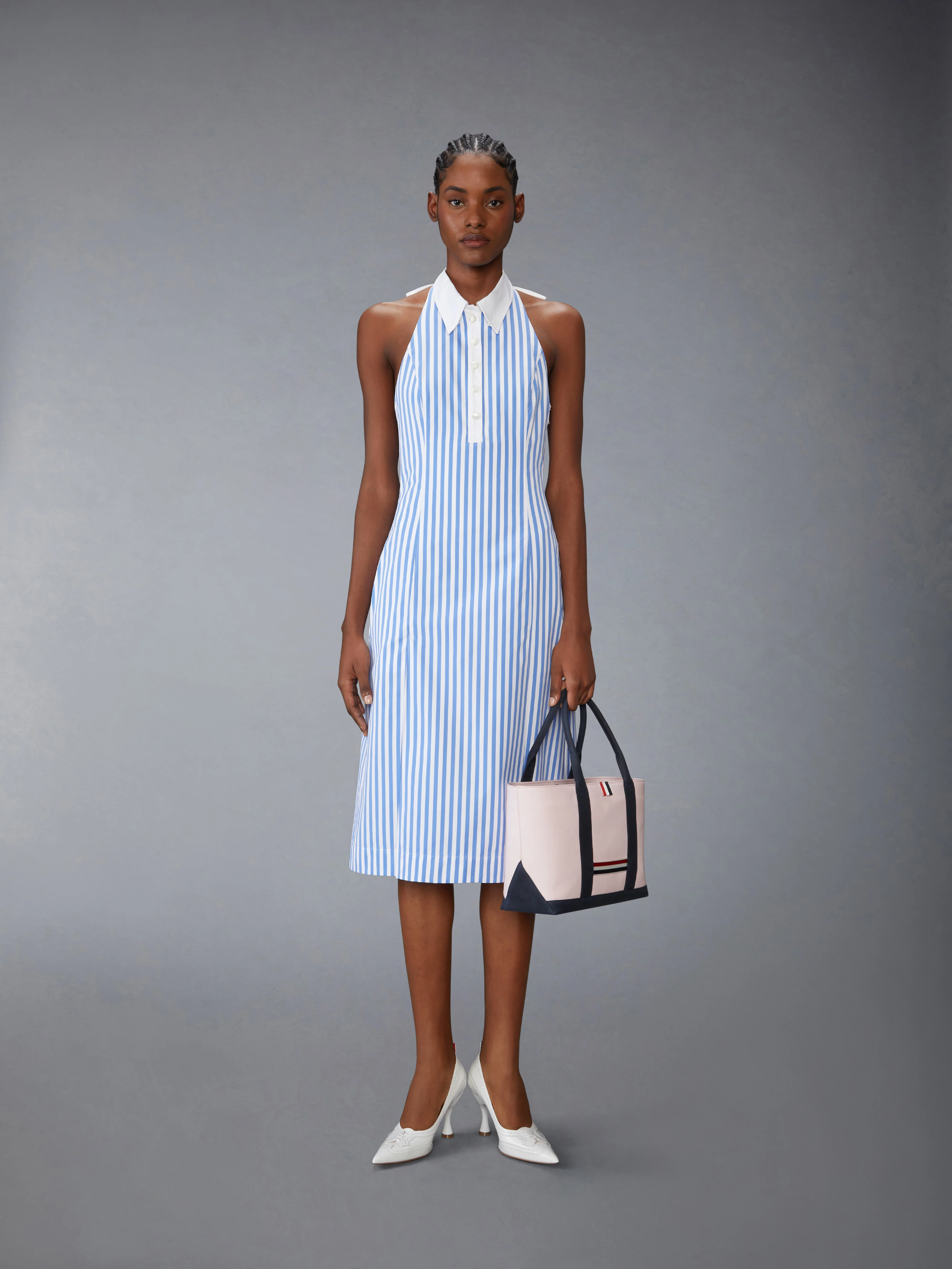2500-awning-striped-poplin-polo-halter-dress-4.webp AWNING STRIPED POPLIN POLO HALTER DRESS