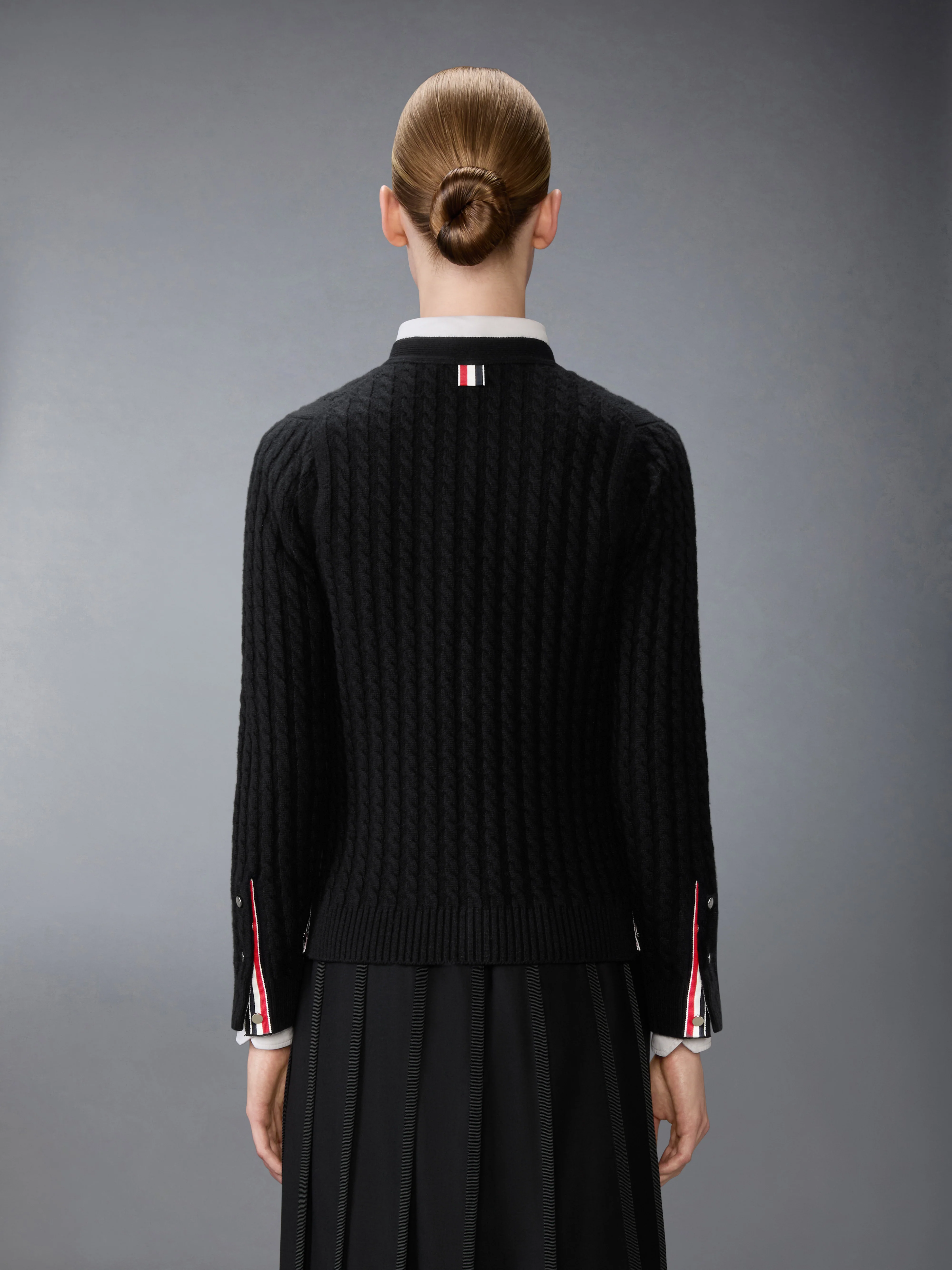 CASHMERE BABY CABLE STITCH CARDIGAN