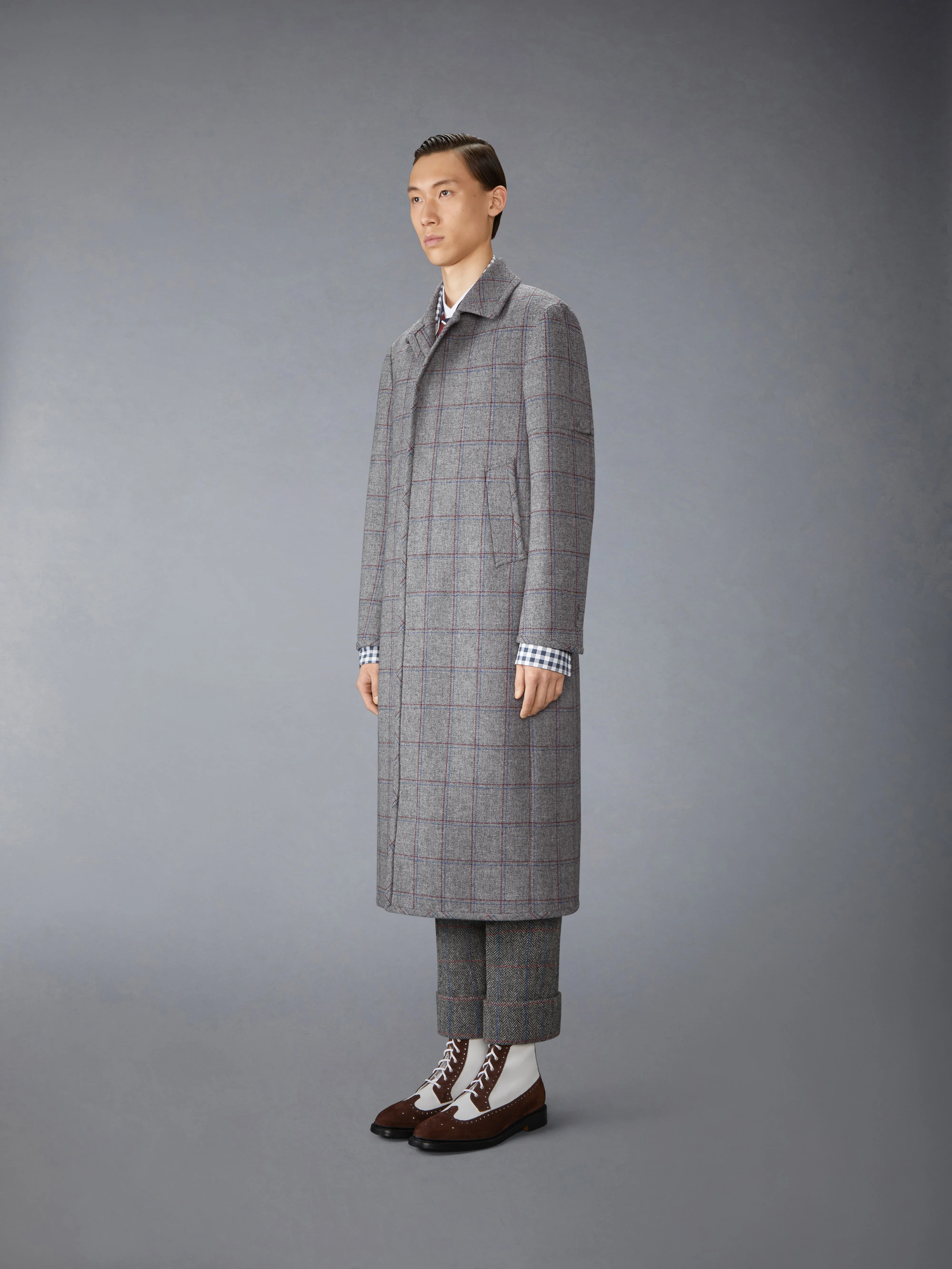 BROWNE 65 ARMBAND BAL COLLAR COAT