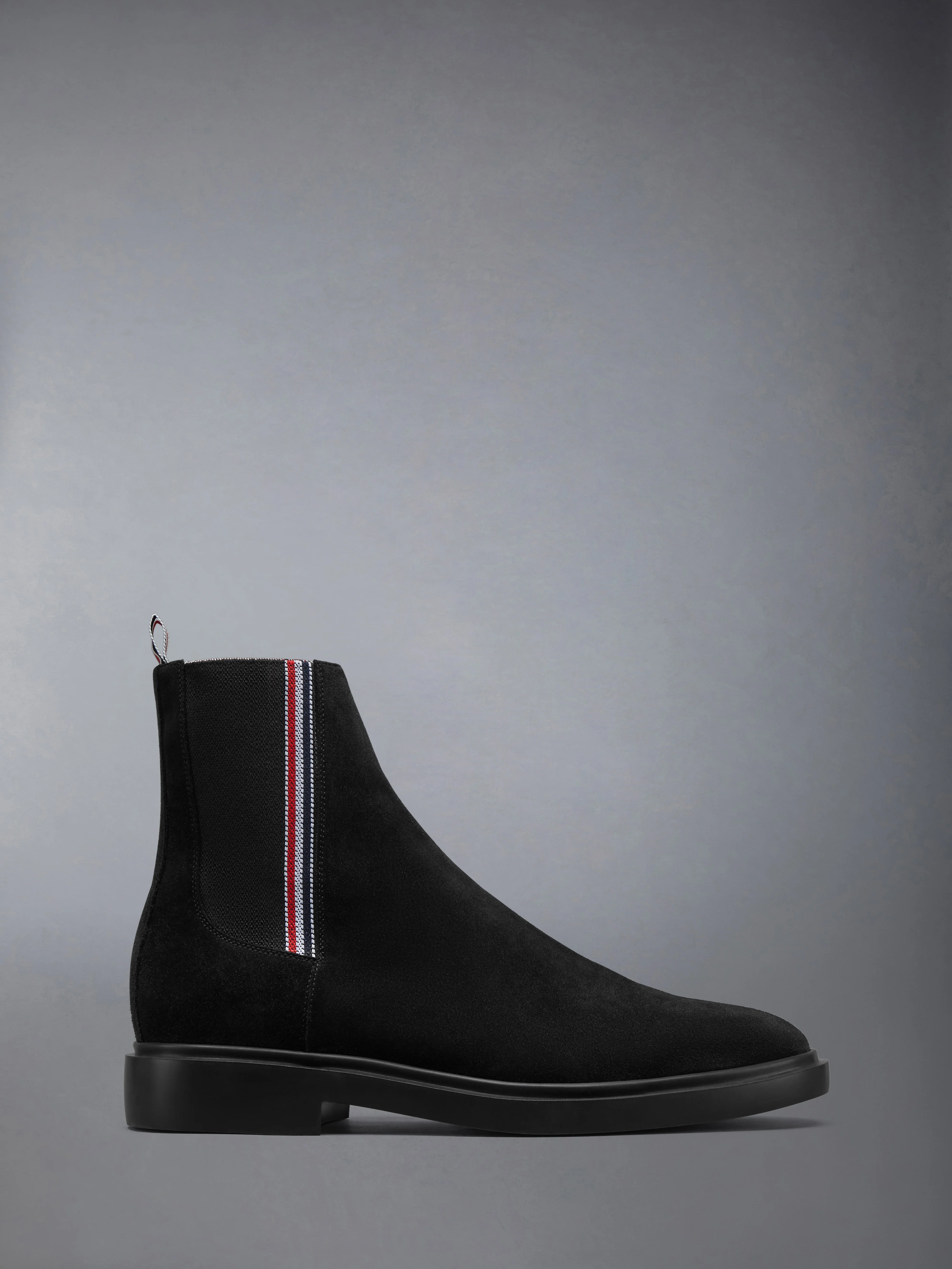 CALF SUEDE RUBBER SOLE RWB CHELSEA BOOT