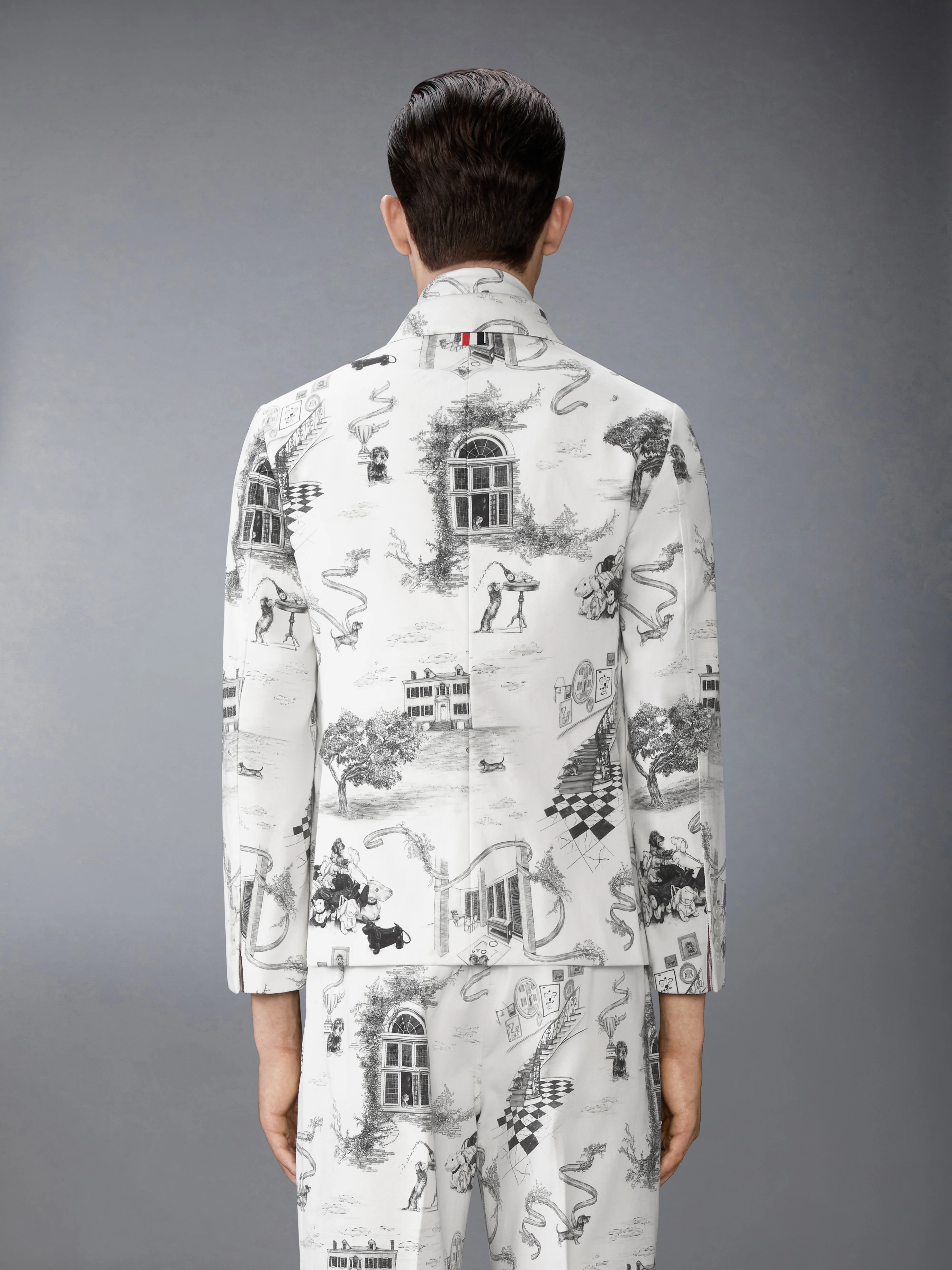 CANVAS HECTOR TOILE CUTAWAY JACKET