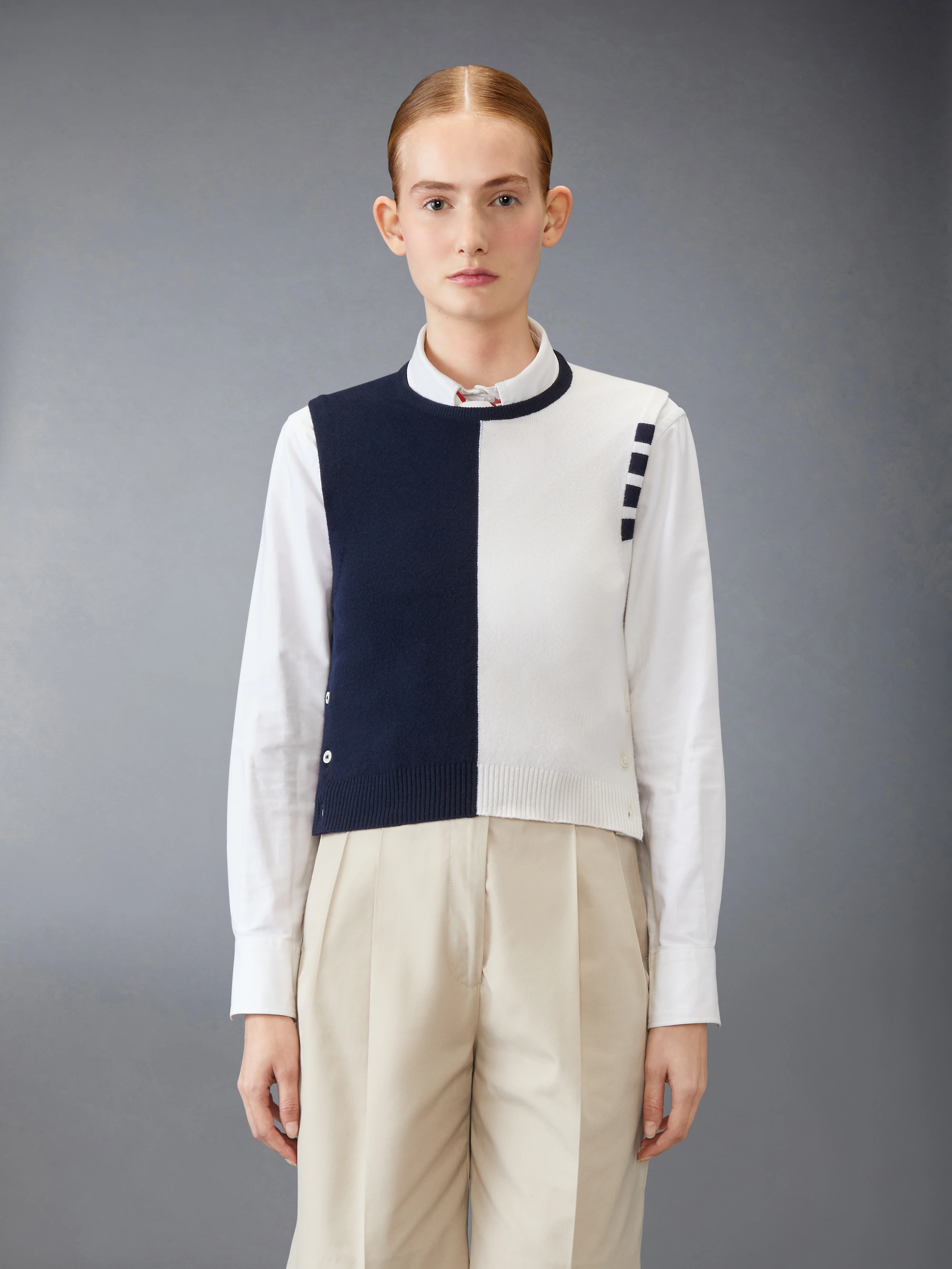 CASHMERE 4-BAR CROPPED SHELL TOP