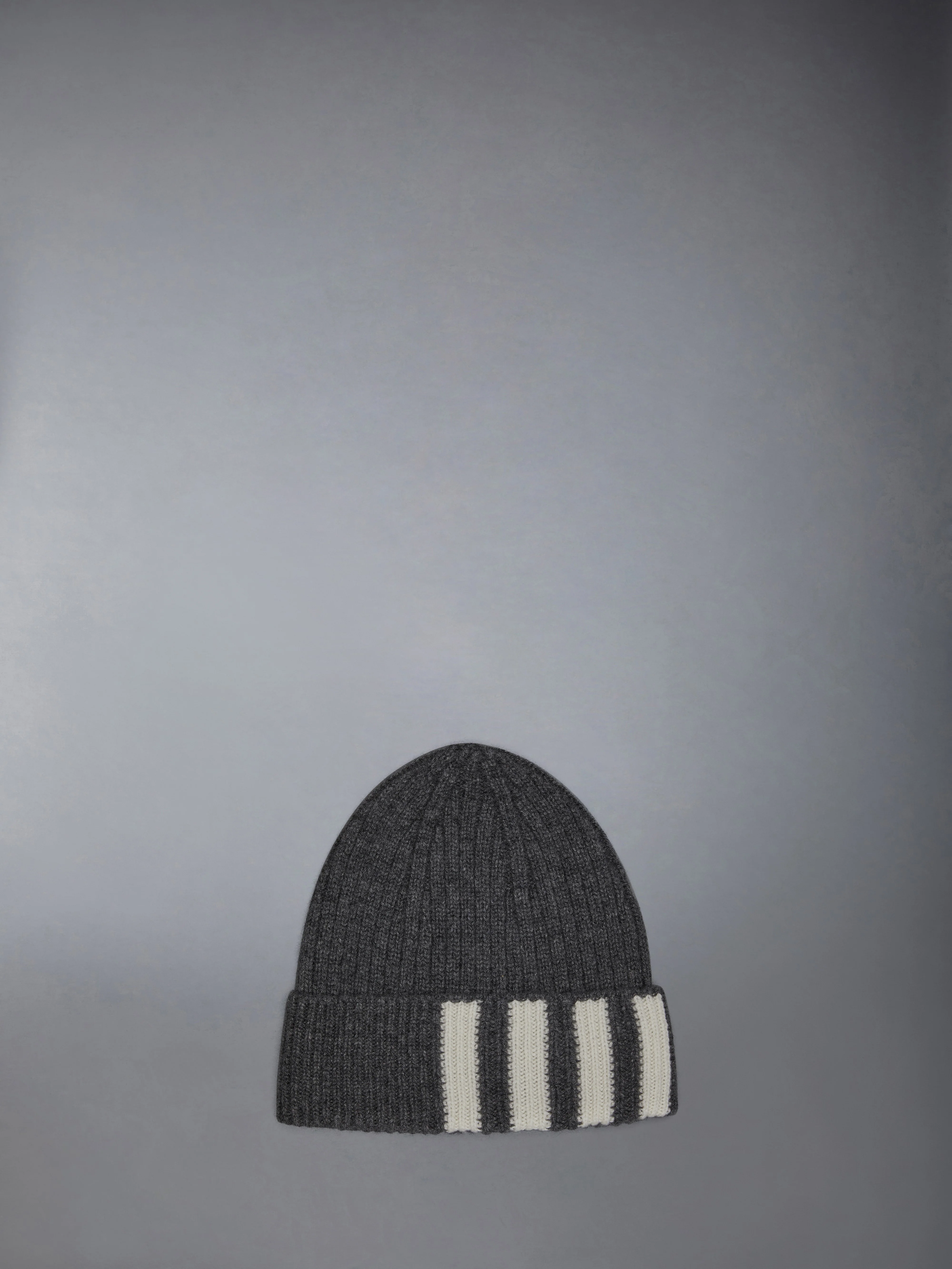 CASHMERE 4-BAR CUFF BEANIE