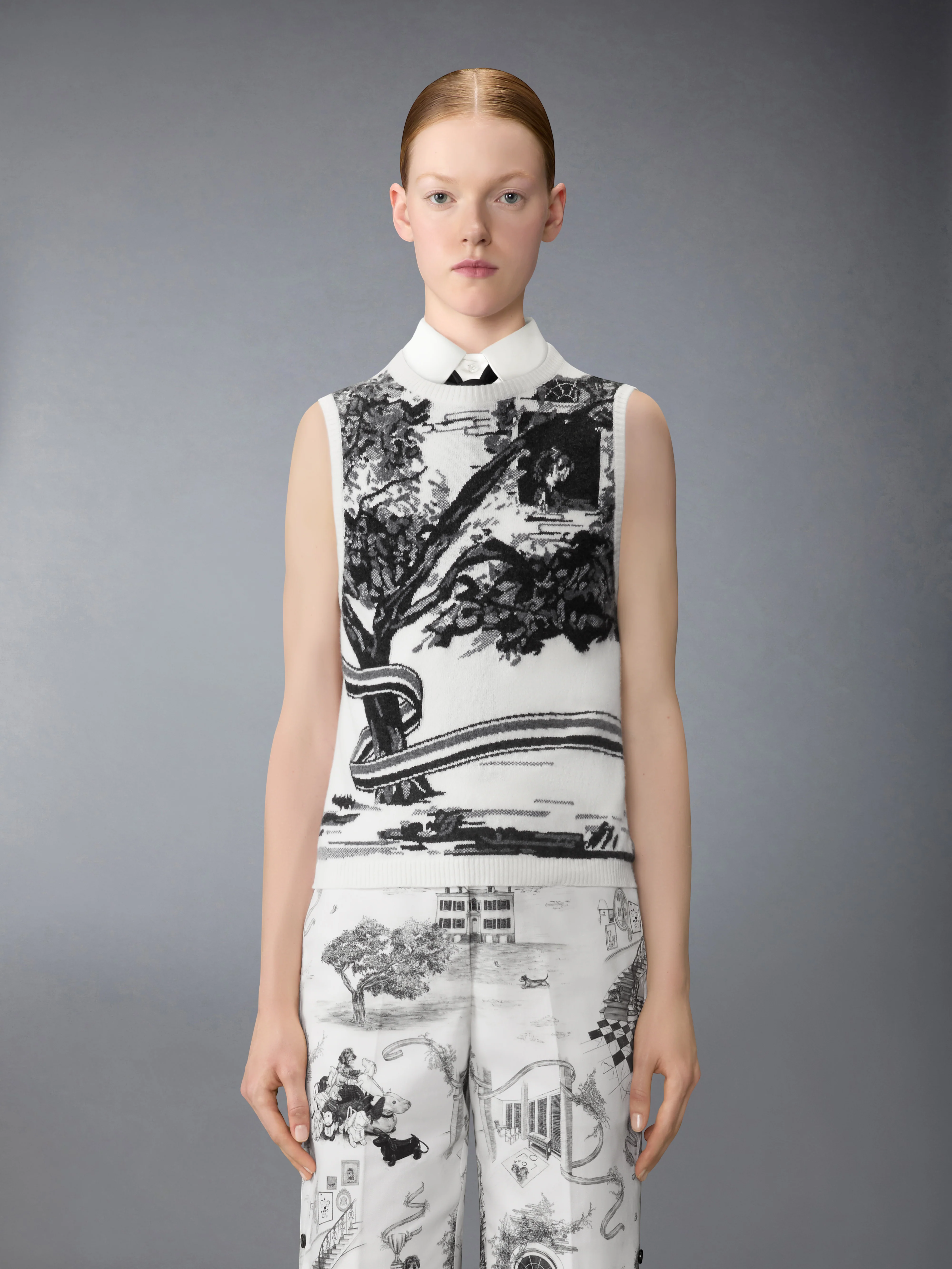 CASHMERE HECTOR TOILE SHELL TOP