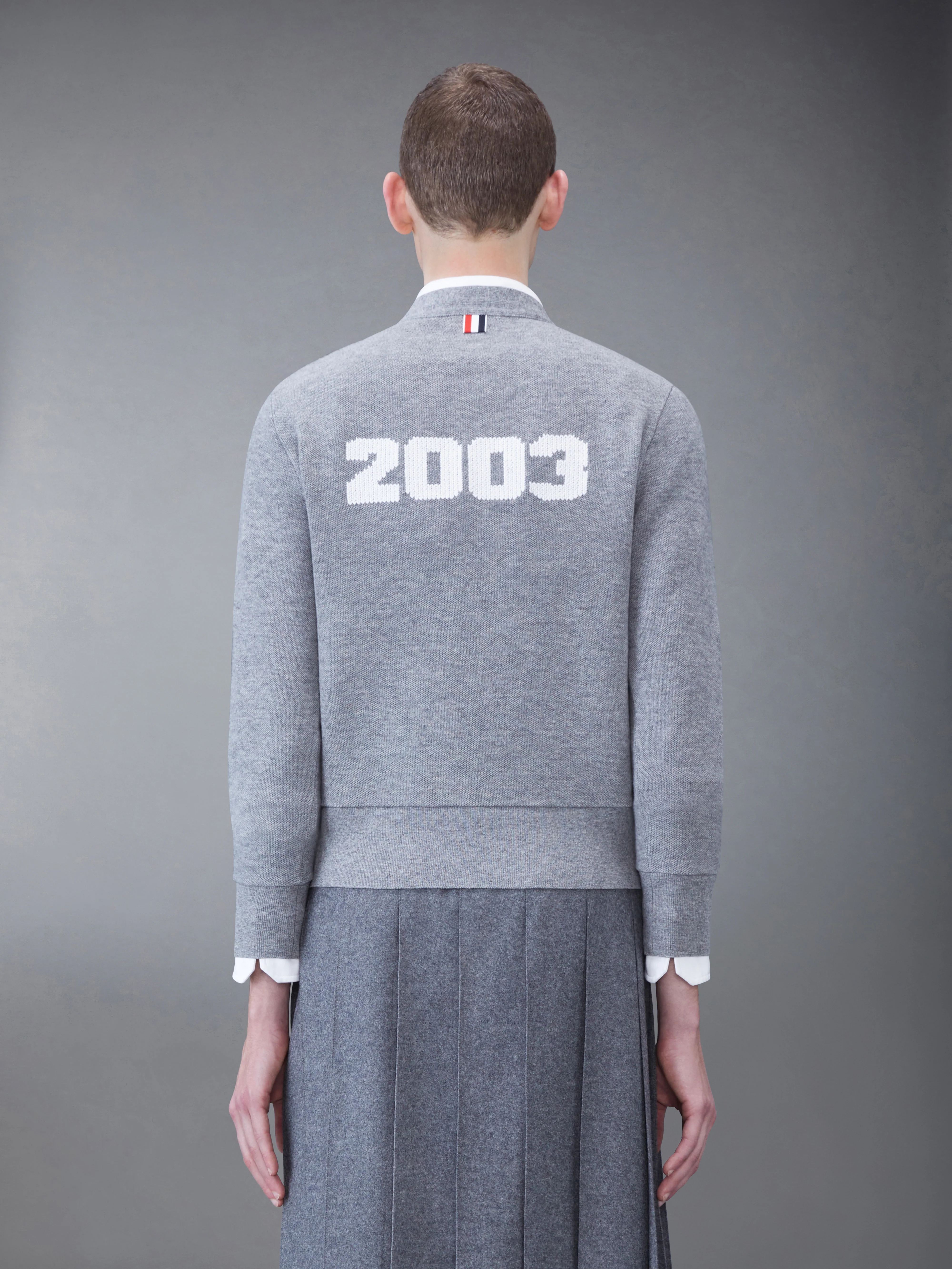 CASHMERE PIQUE 2003 V-NECK CARDIGAN