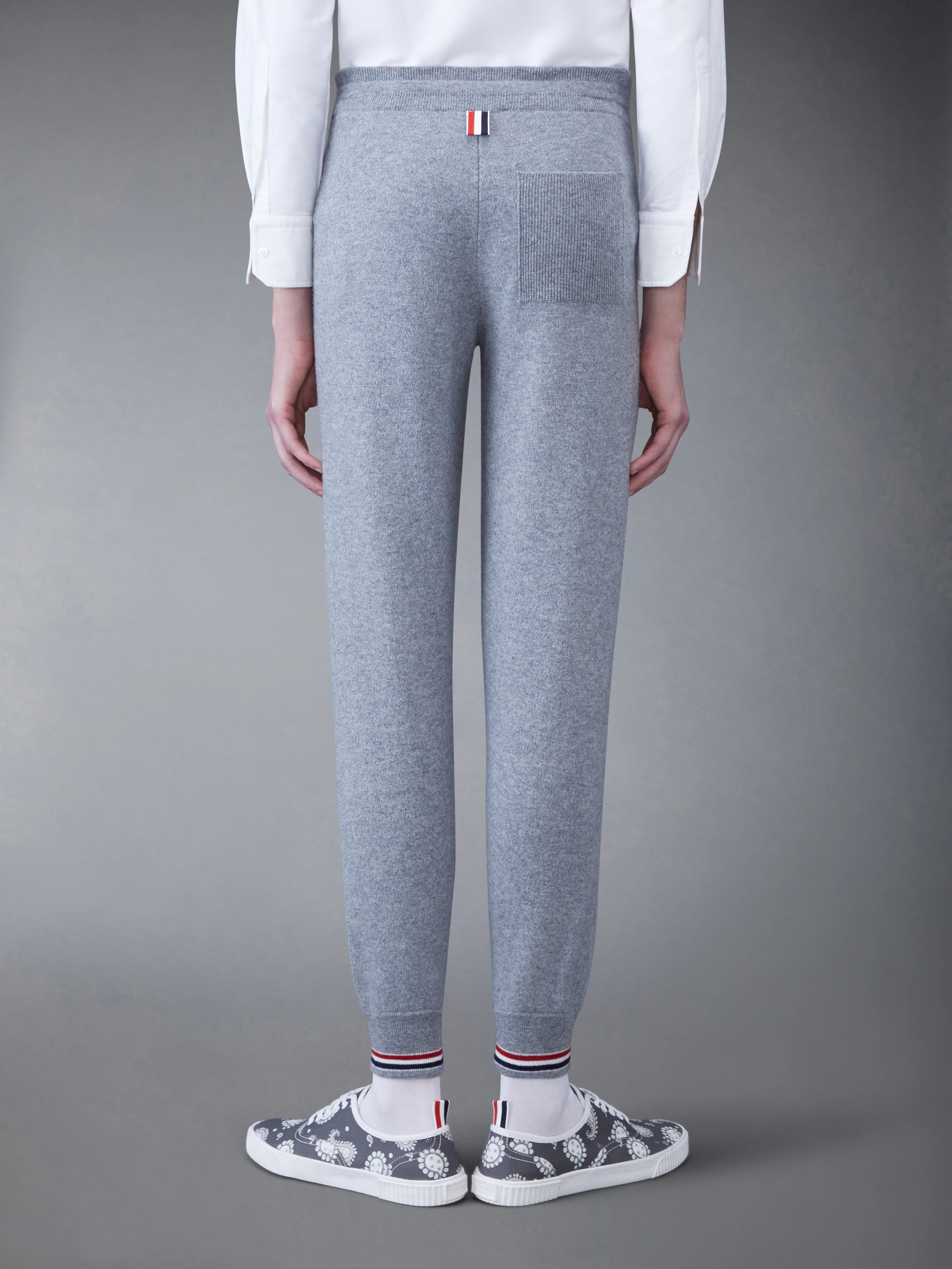 CASHMERE STRIPE SWEATPANTS