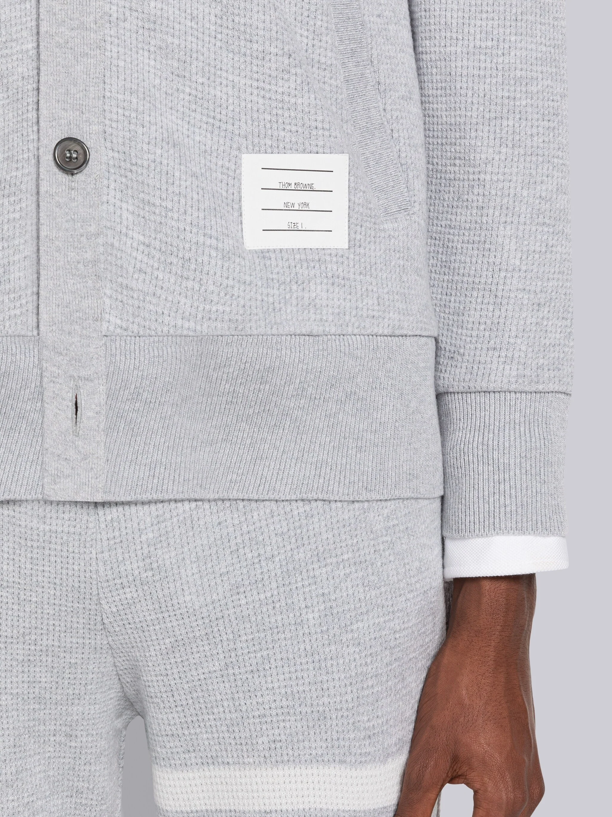 CASHMERE WAFFLE 4-BAR CARDIGAN JACKET