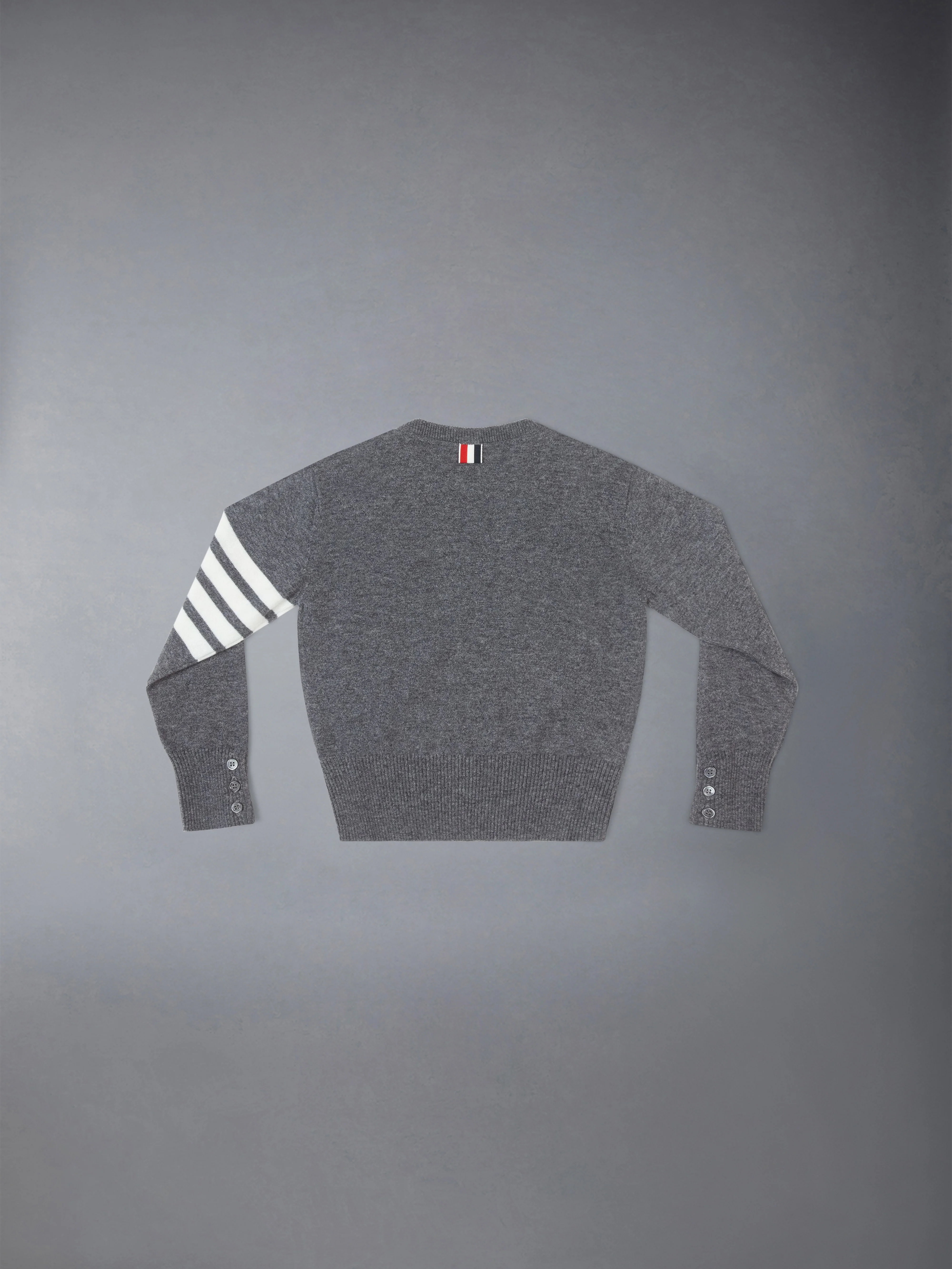 CHILDREN'S CASHMERE 4-BAR CLASSIC CREWNECK PULLOVER
