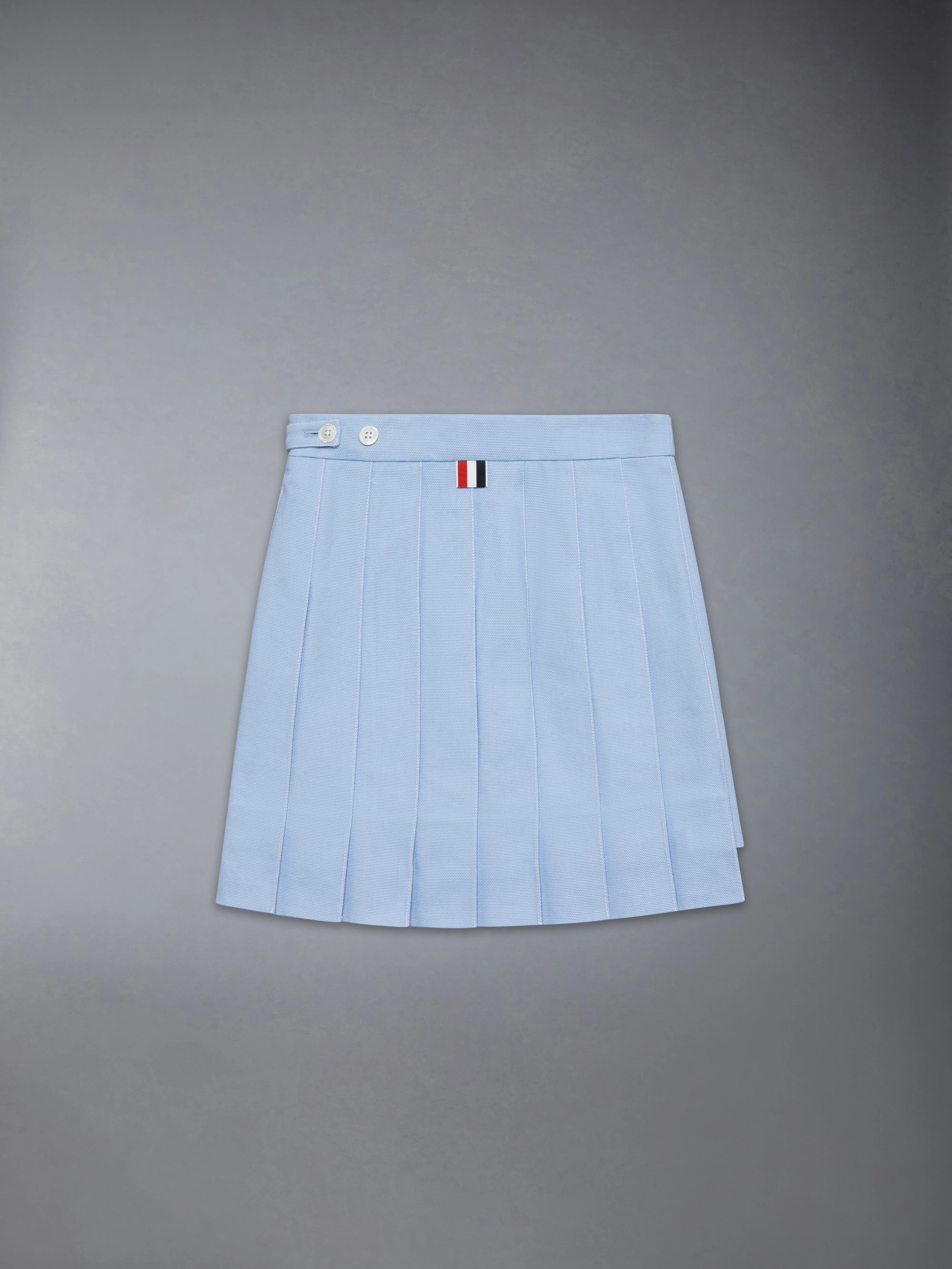CHILDREN'S CANVAS PLEATED MINI SKIRT