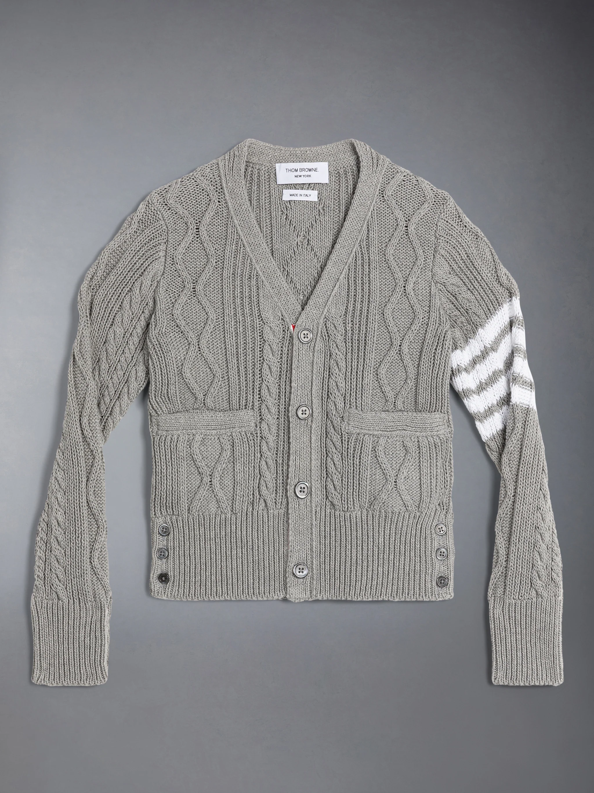 CHILDREN'S COTTON V-NECK CARDIGAN