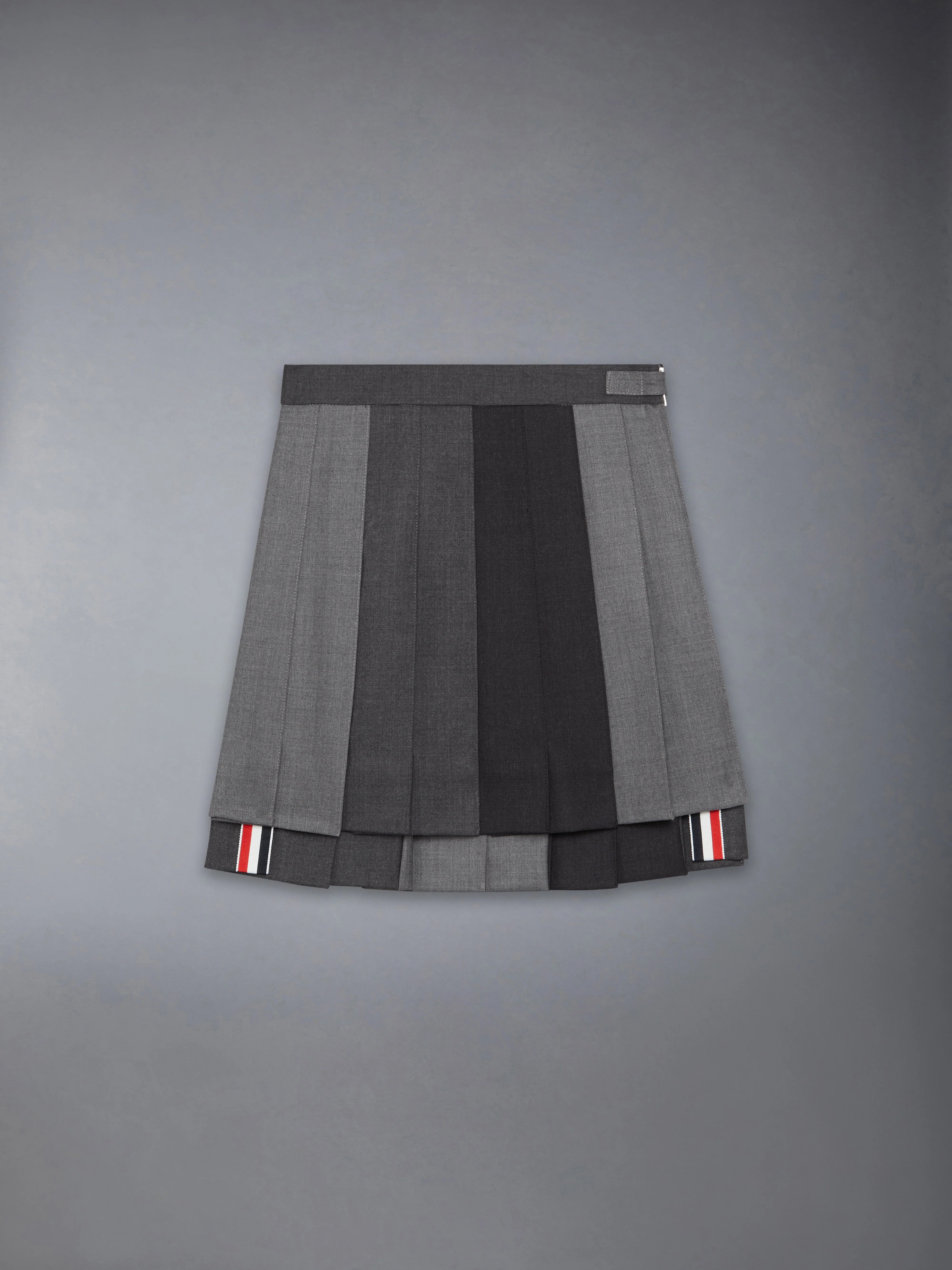 CHILDREN'S FUNMIX TWILL PLEATED MINI SKIRT