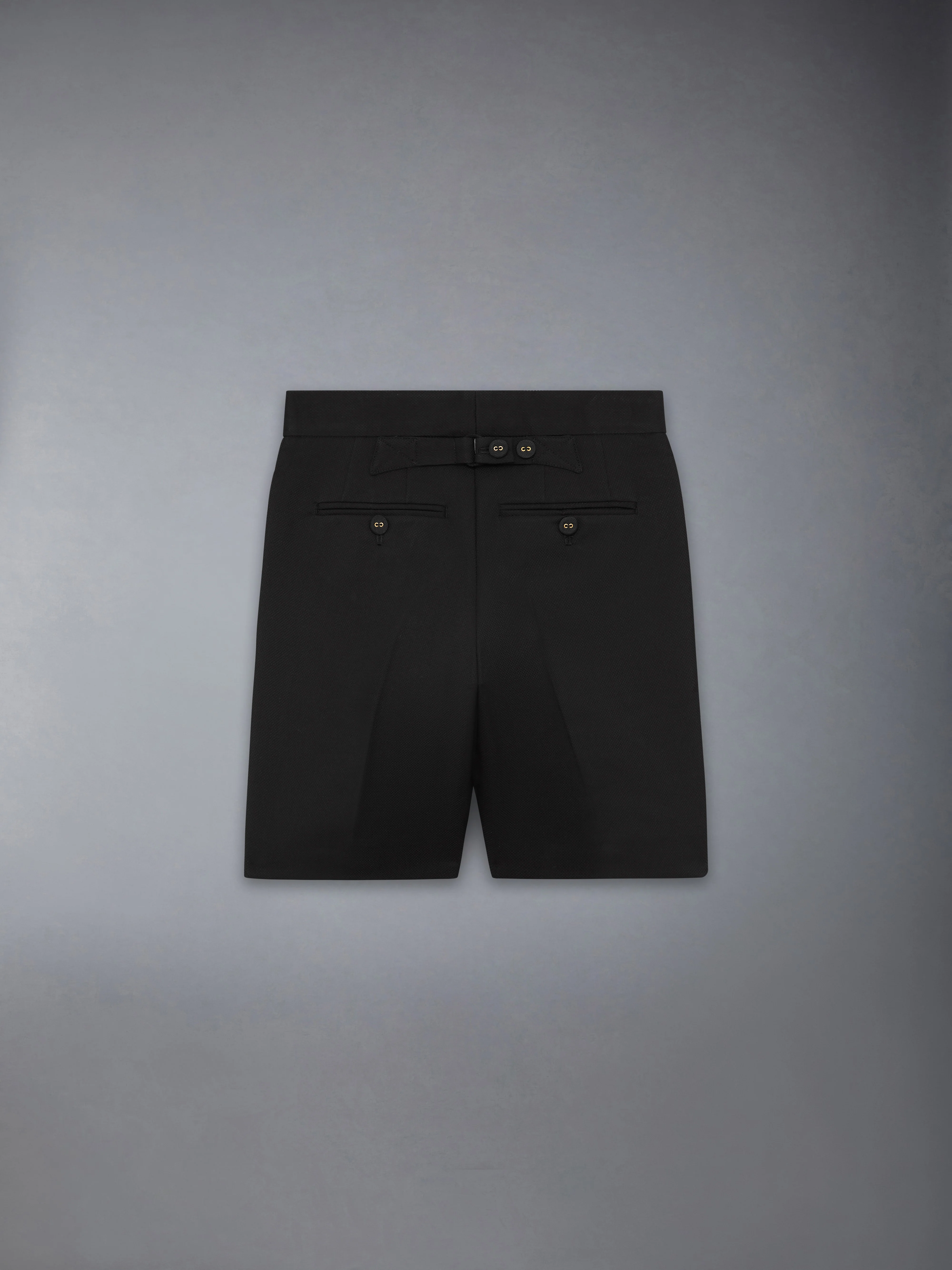 CHILDREN'S WOOL PIQUE TUXEDO BERMUDA SHORT