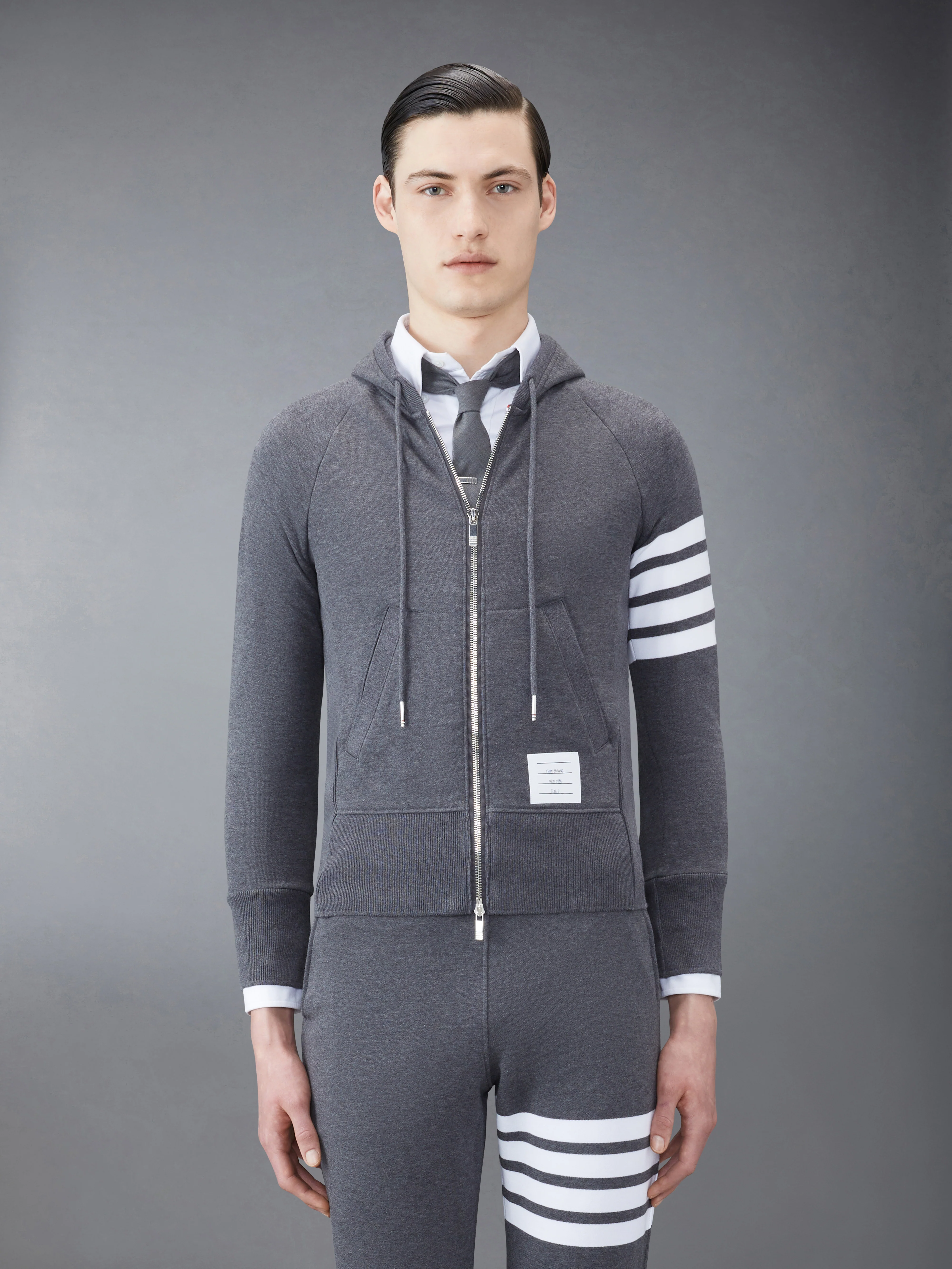 CLASSIC LOOPBACK 4-BAR FULL ZIP HOODIE