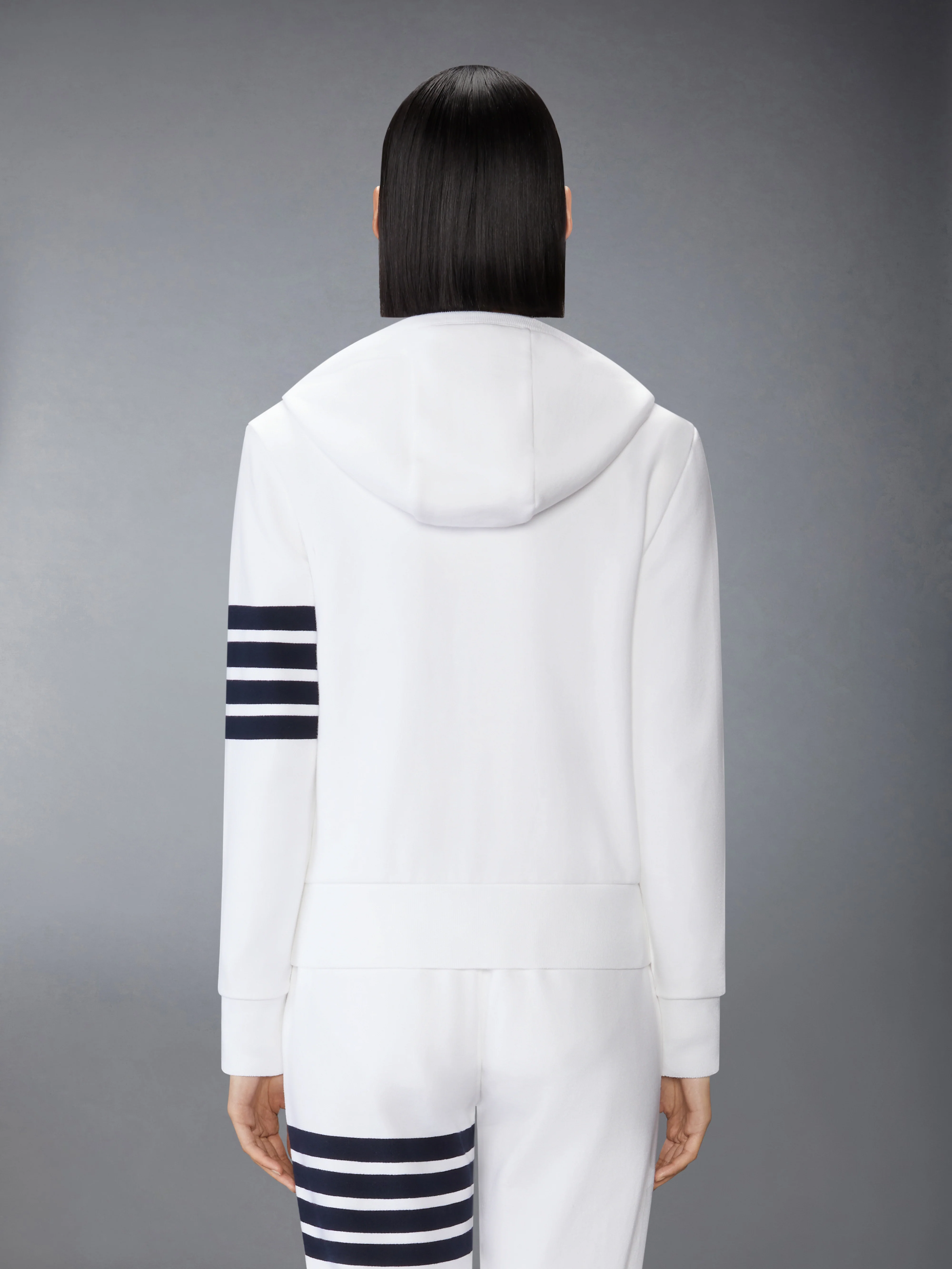 CLASSIC LOOPBACK 4-BAR ZIP UP HOODIE