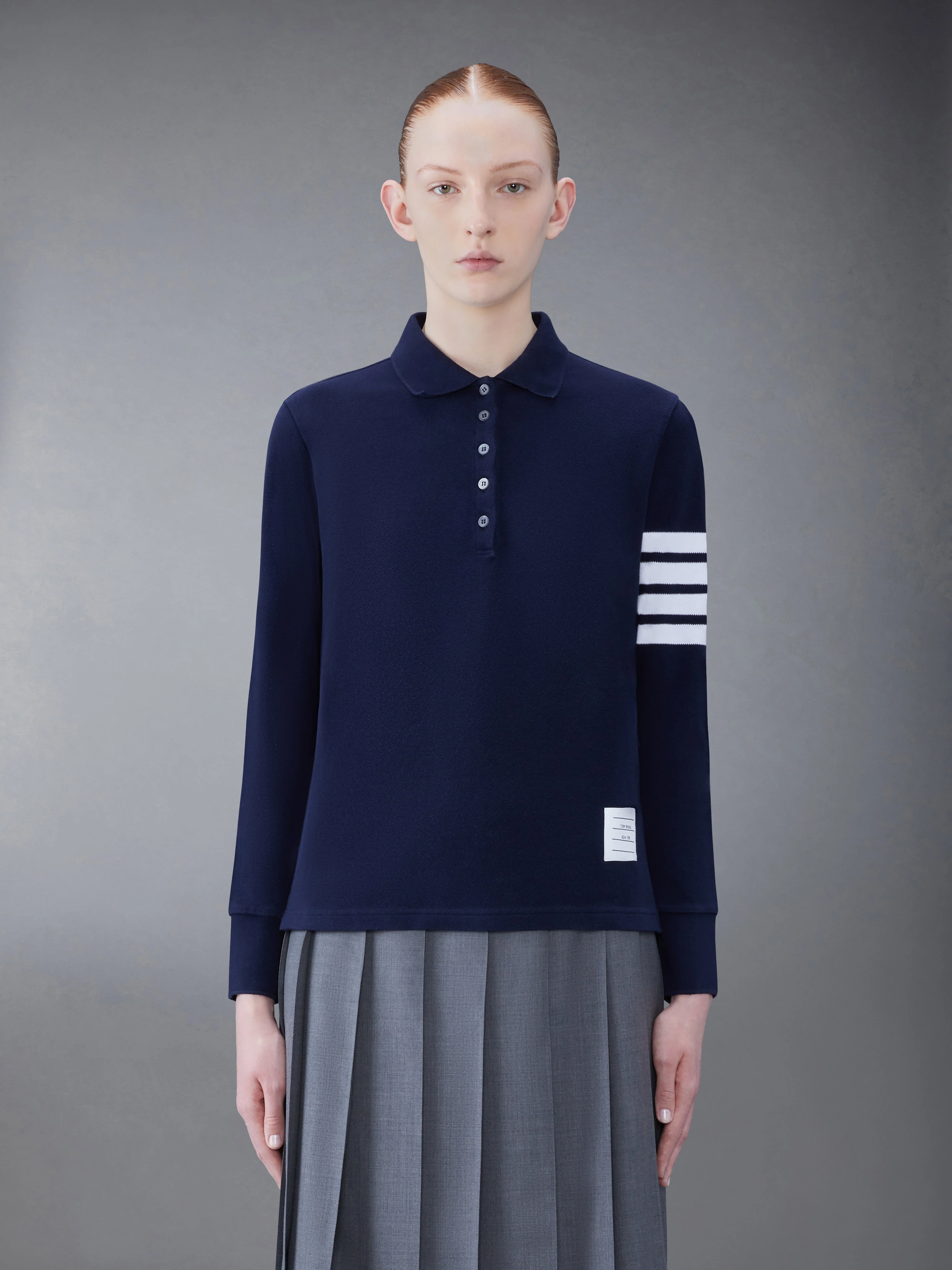 Classic Pique 2003 4-Bar Long Sleeve Polo