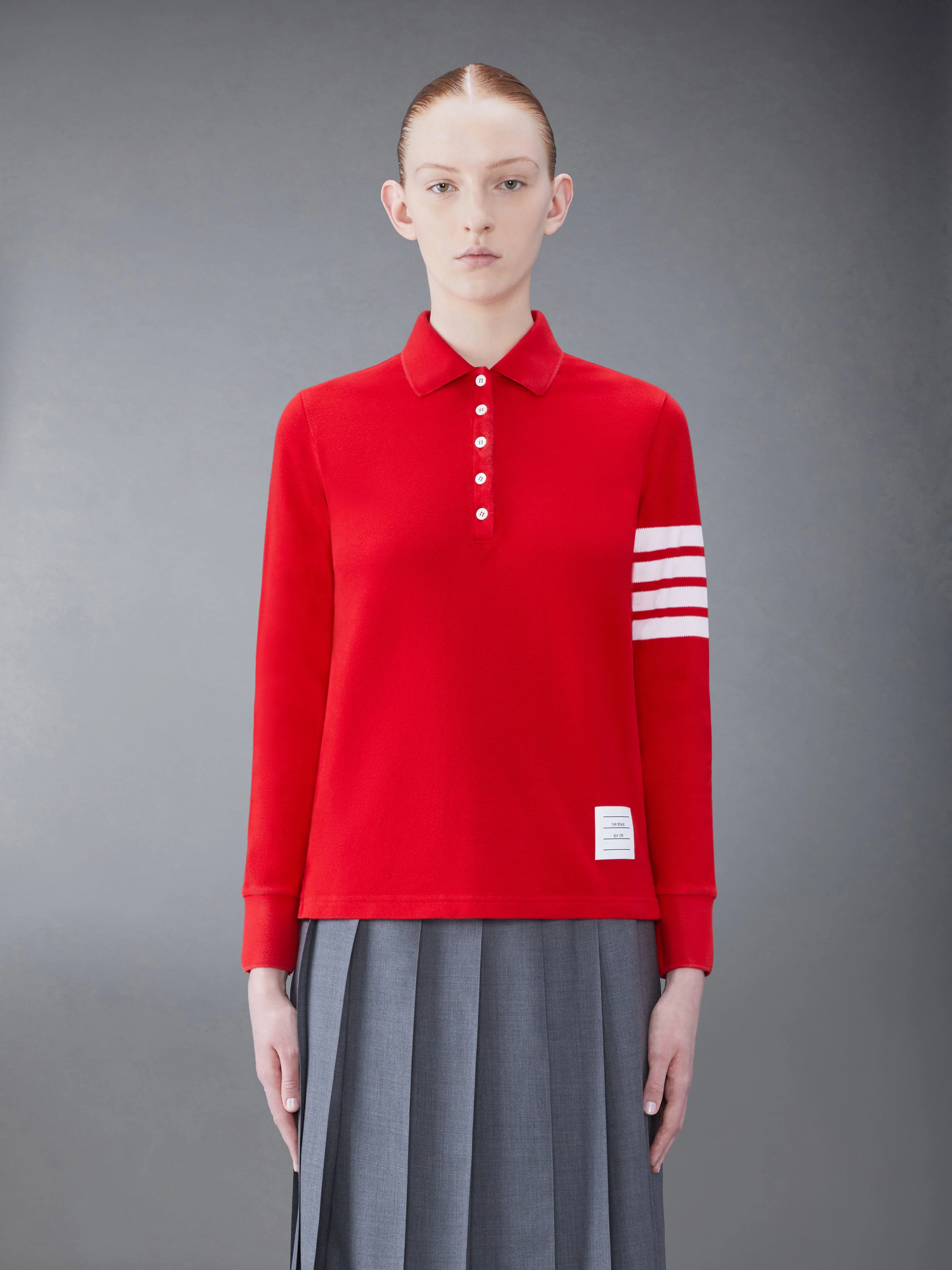 Classic Pique 2003 4-Bar Long Sleeve Polo