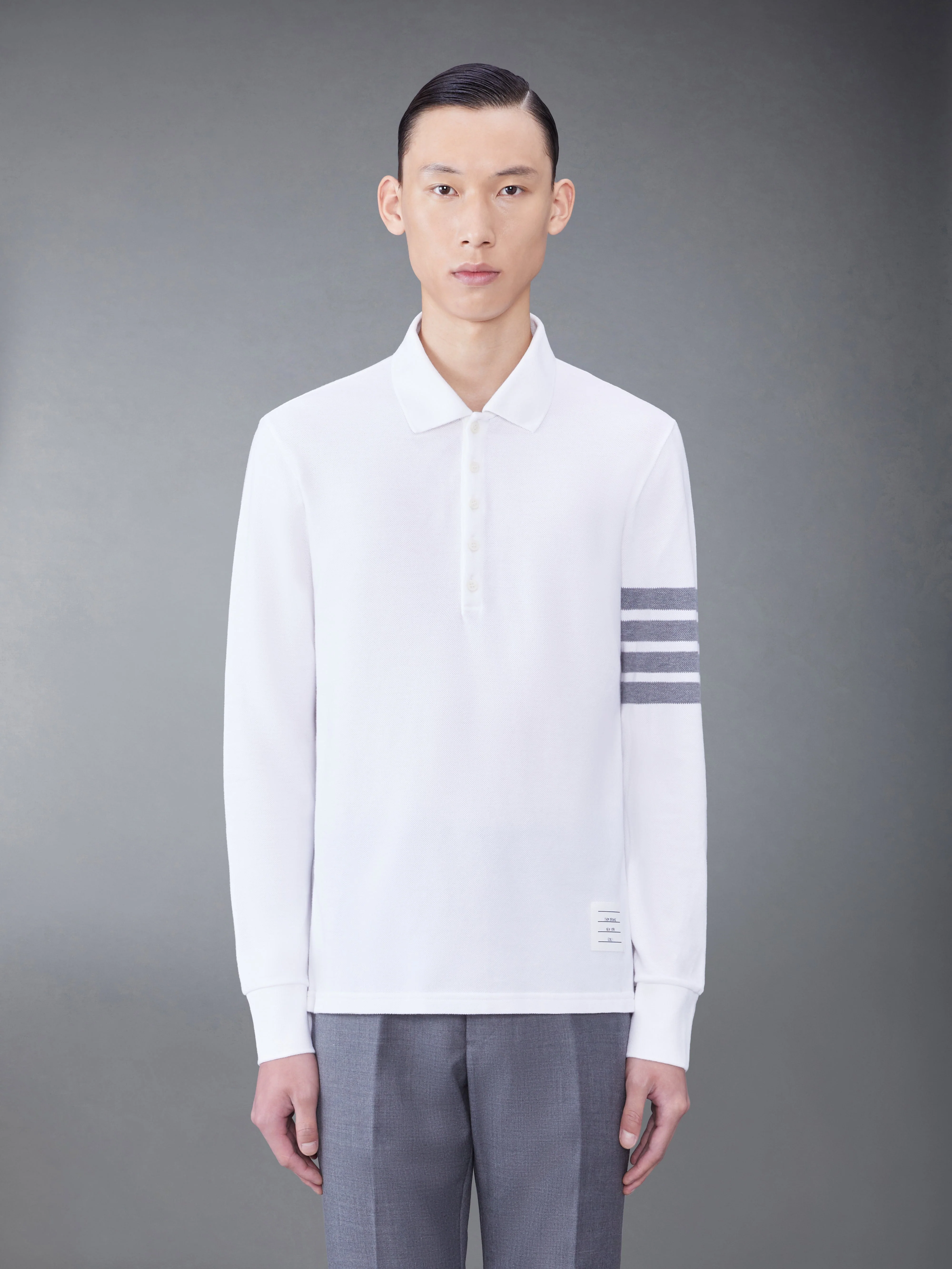 Classic Pique 2003 4-Bar Long Sleeve Polo