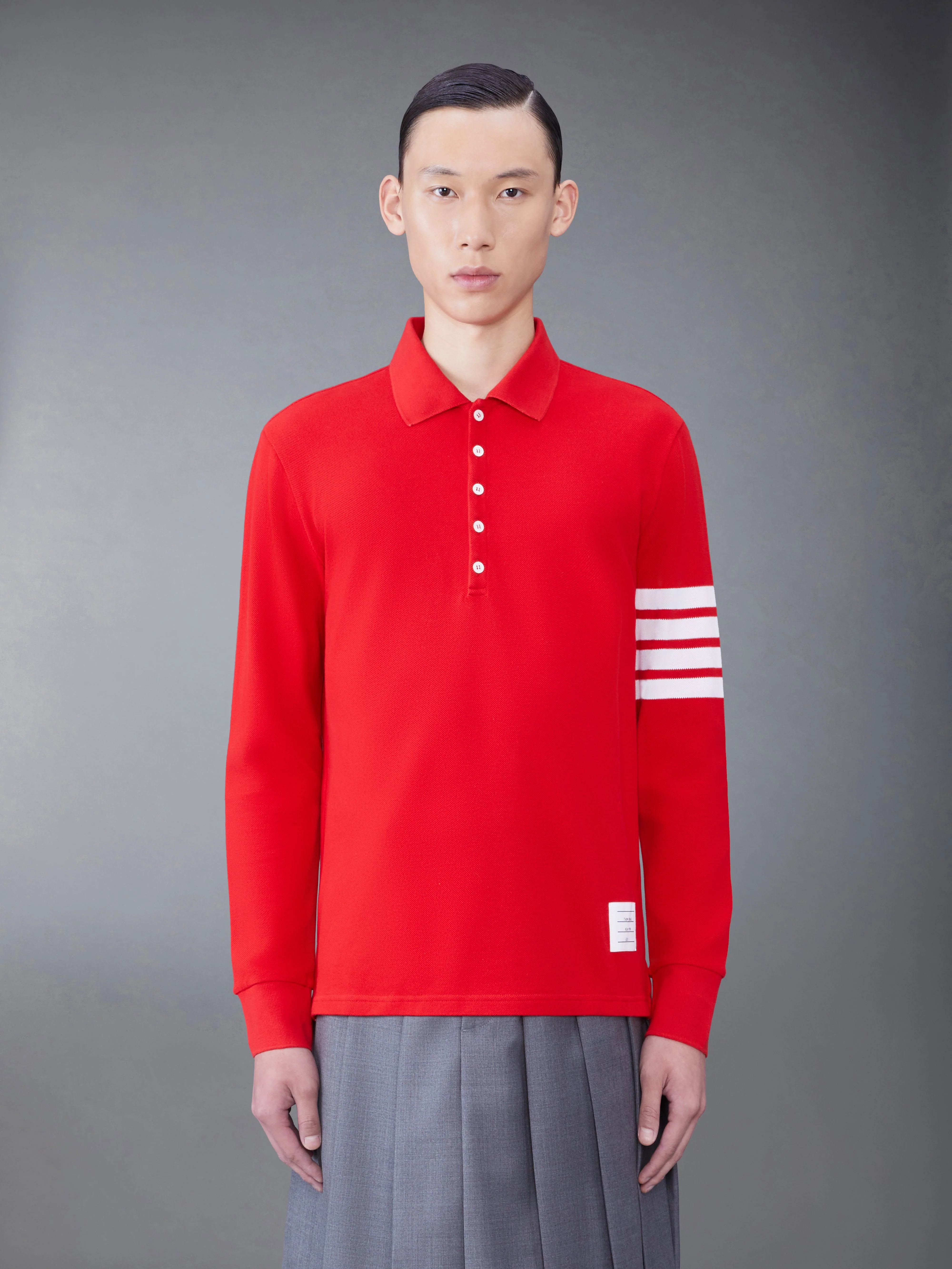 Classic Pique 2003 4-Bar Long Sleeve Polo