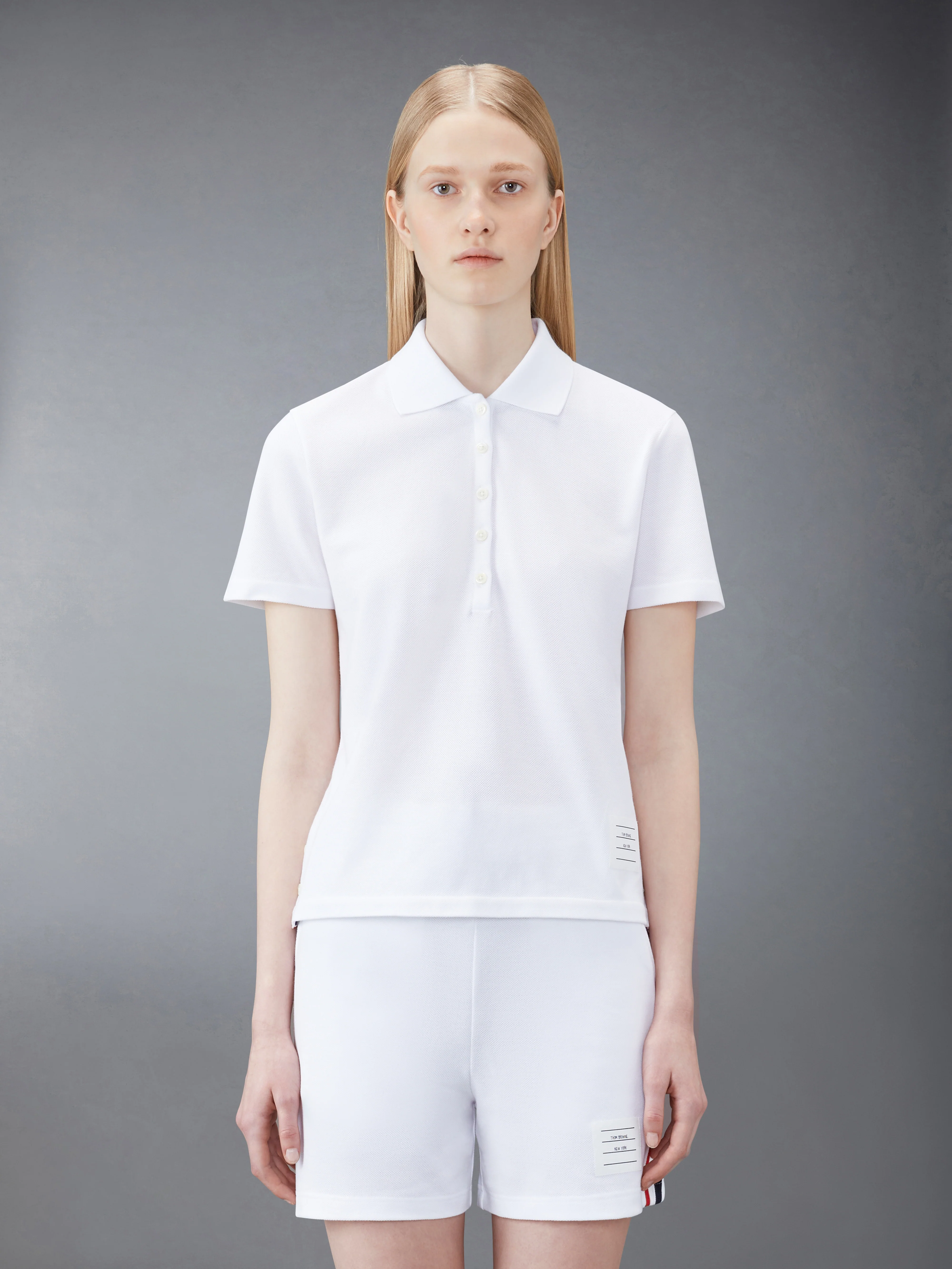 CLASSIC PIQUE RELAXED FIT CENTER BACK STRIPE POLO