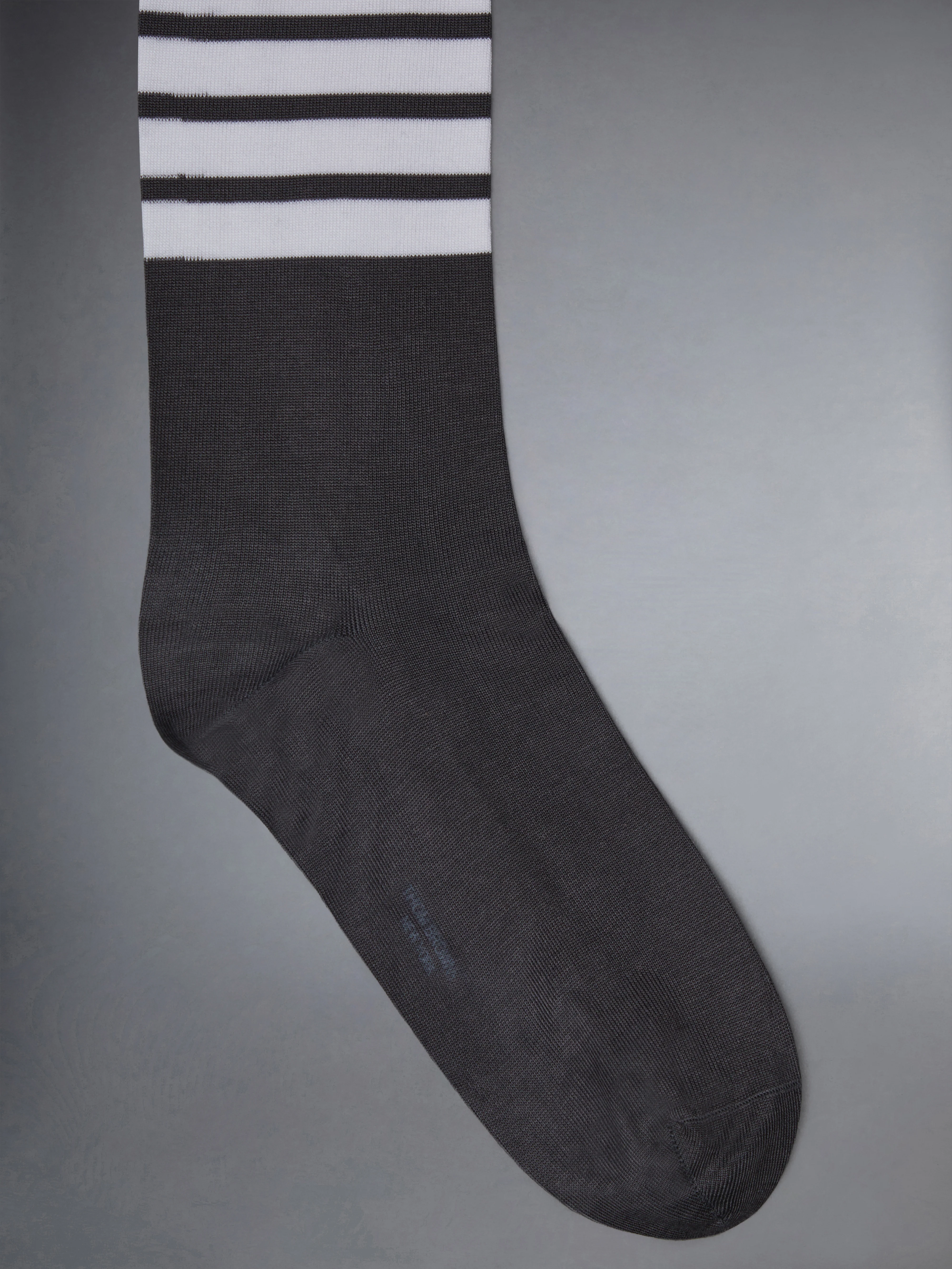 COTTON 4-BAR MID CALF SOCK