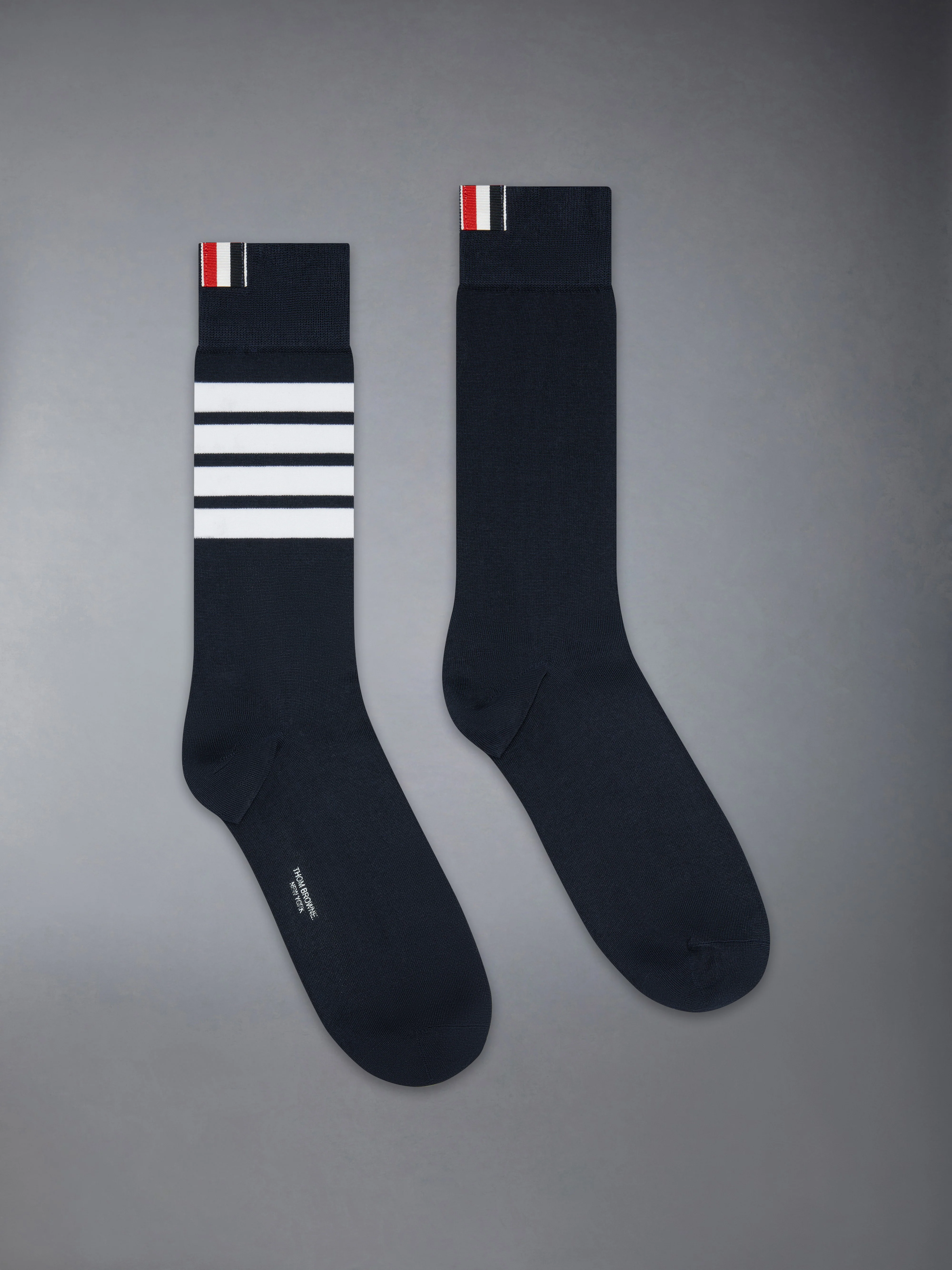 COTTON 4-BAR MID CALF SOCKS