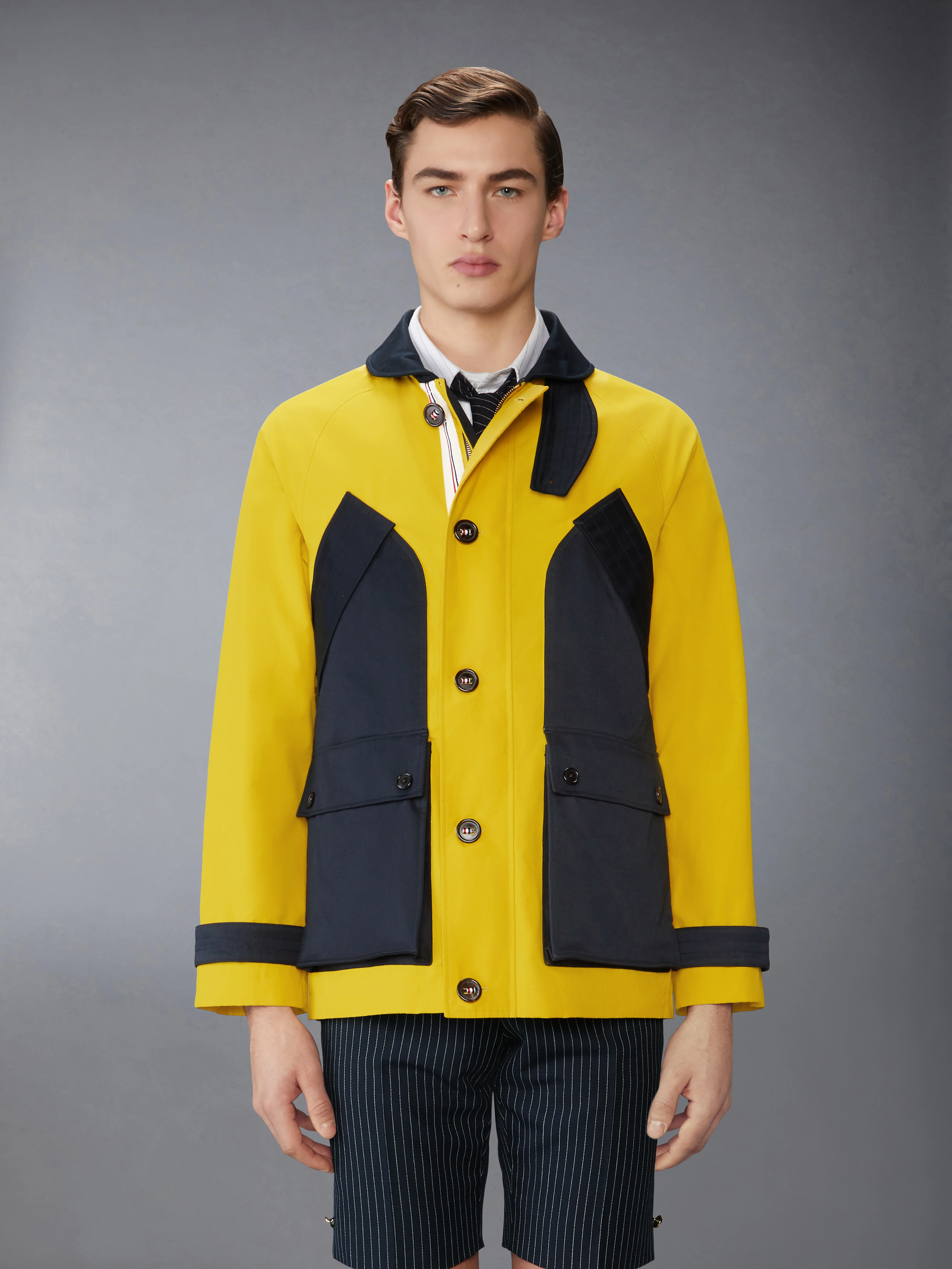 CROPPED SHAWL COLLAR FIELD JACKET