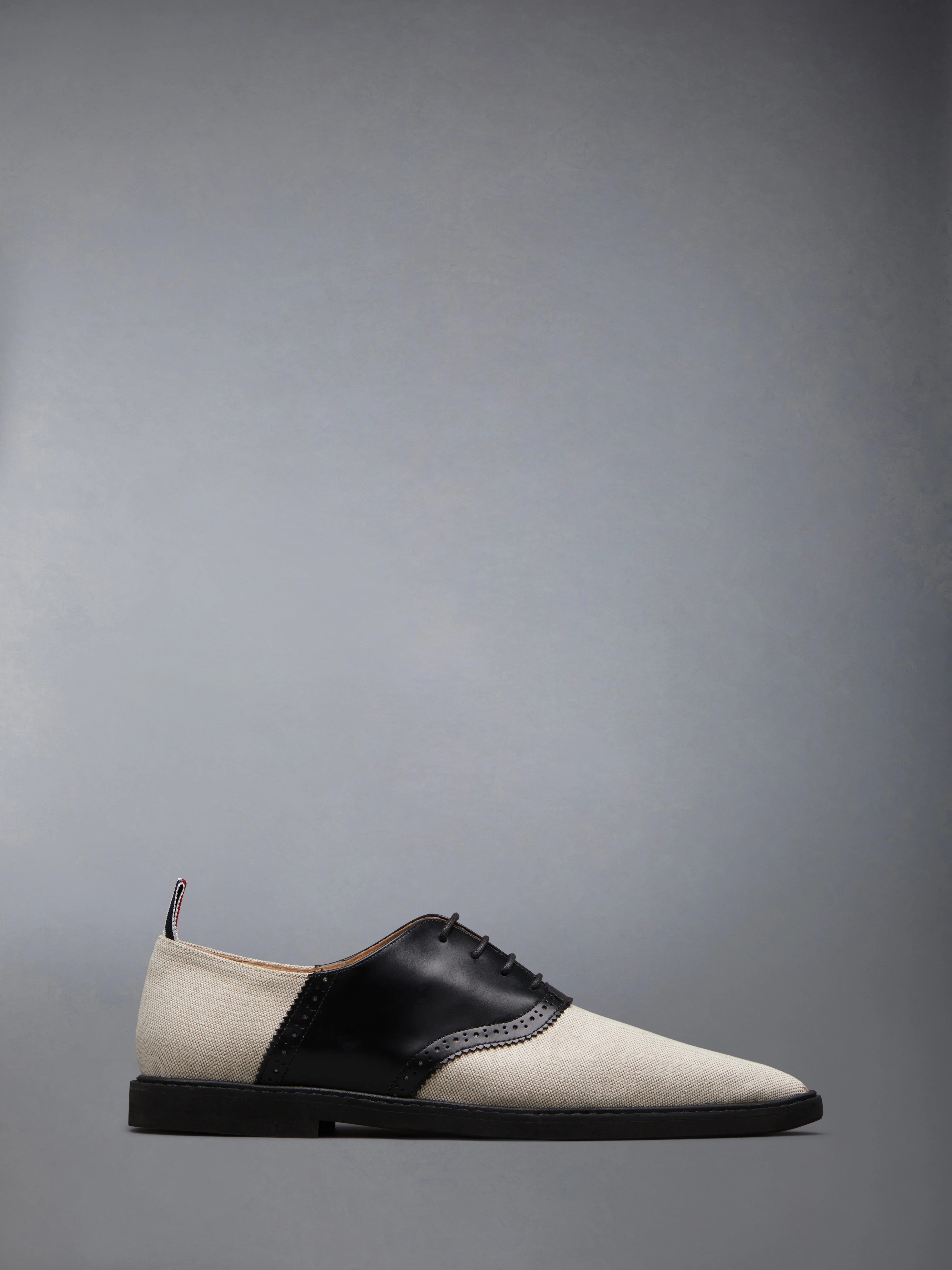 COTTON CANVAS MICRO SOLE POINTED SADDLE SHOE