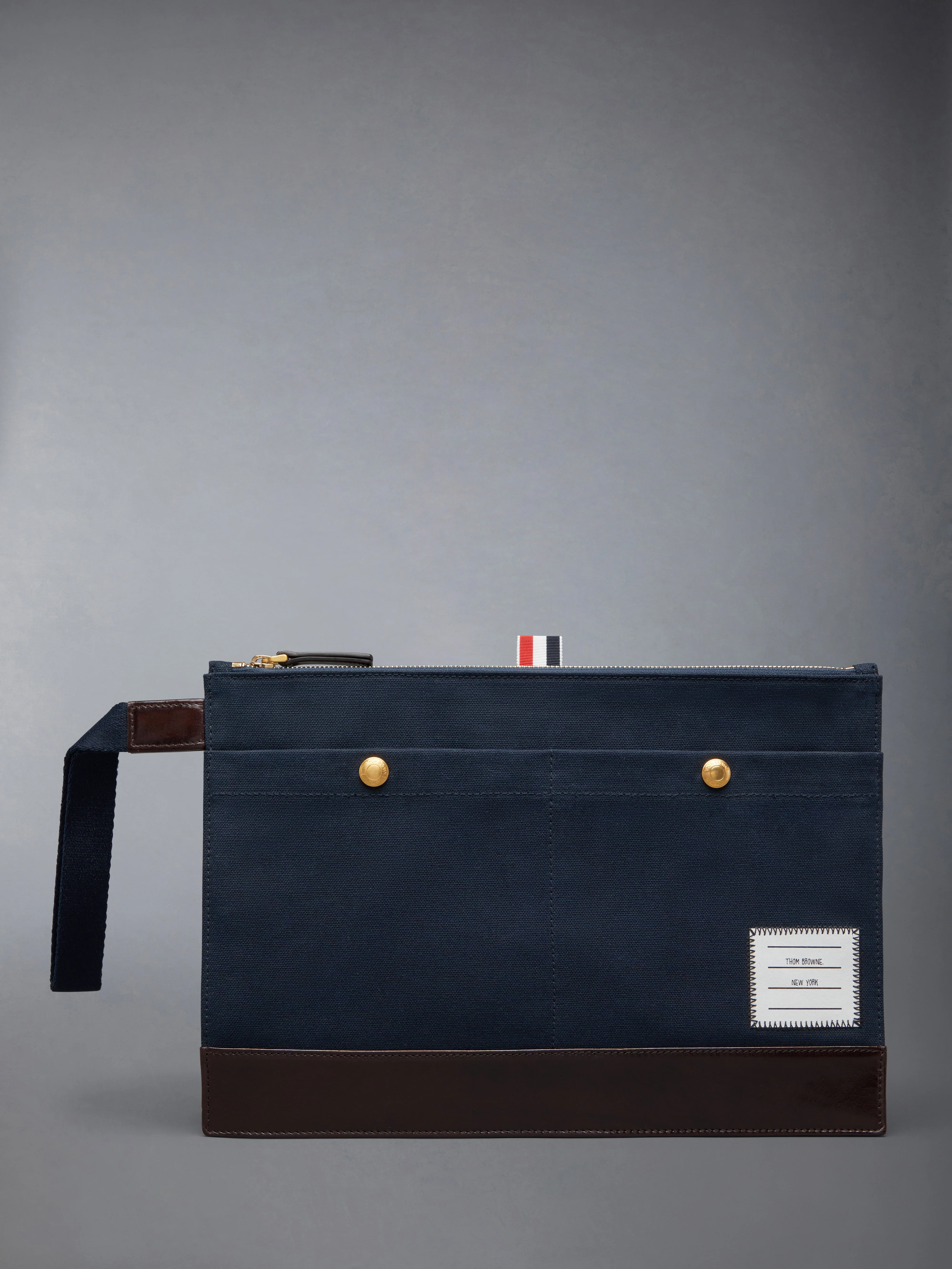 COTTON CANVAS SNAP POCKET POUCH