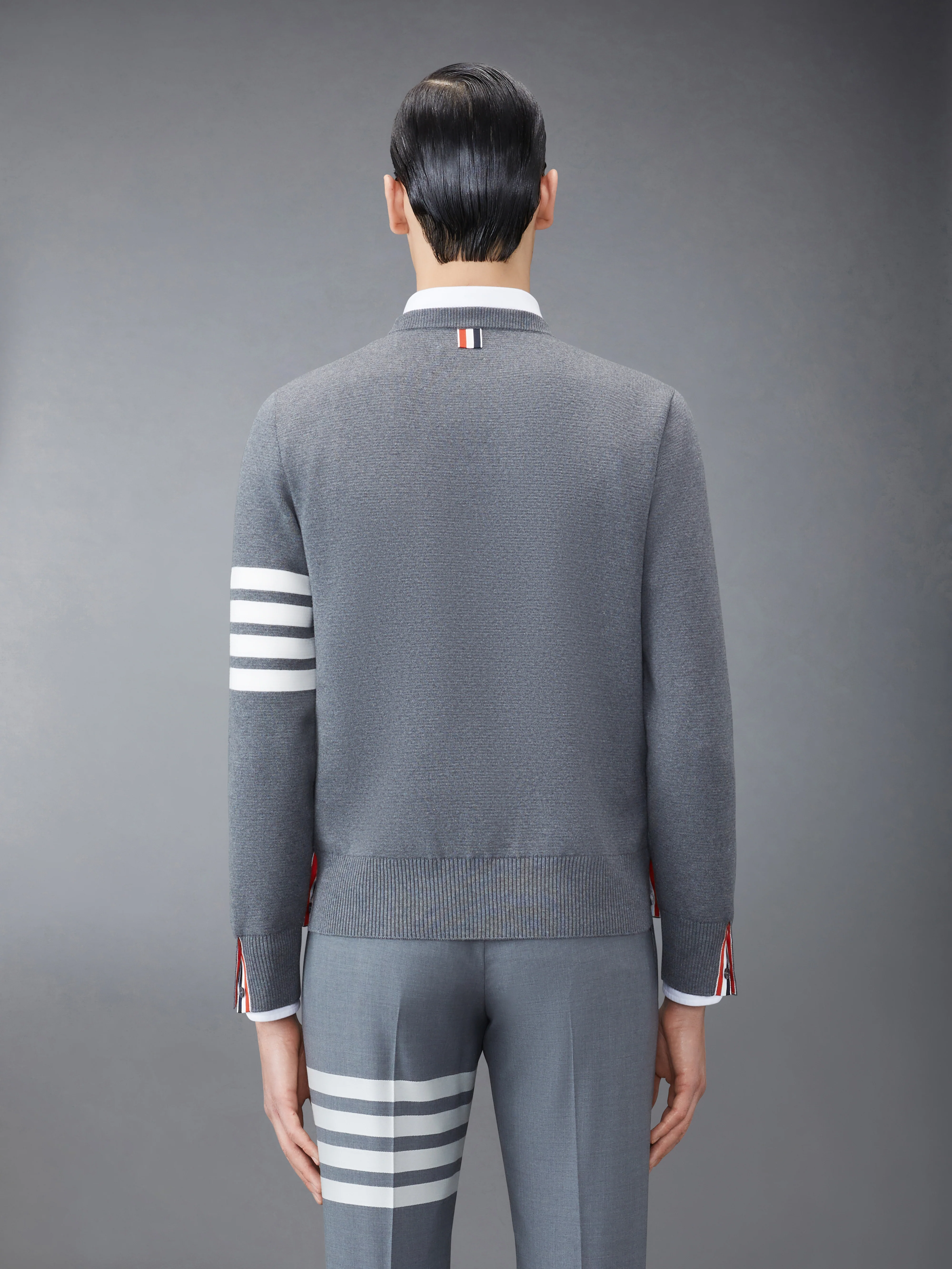 COTTON CREPE 4-BAR MILANO STITCH PULLOVER