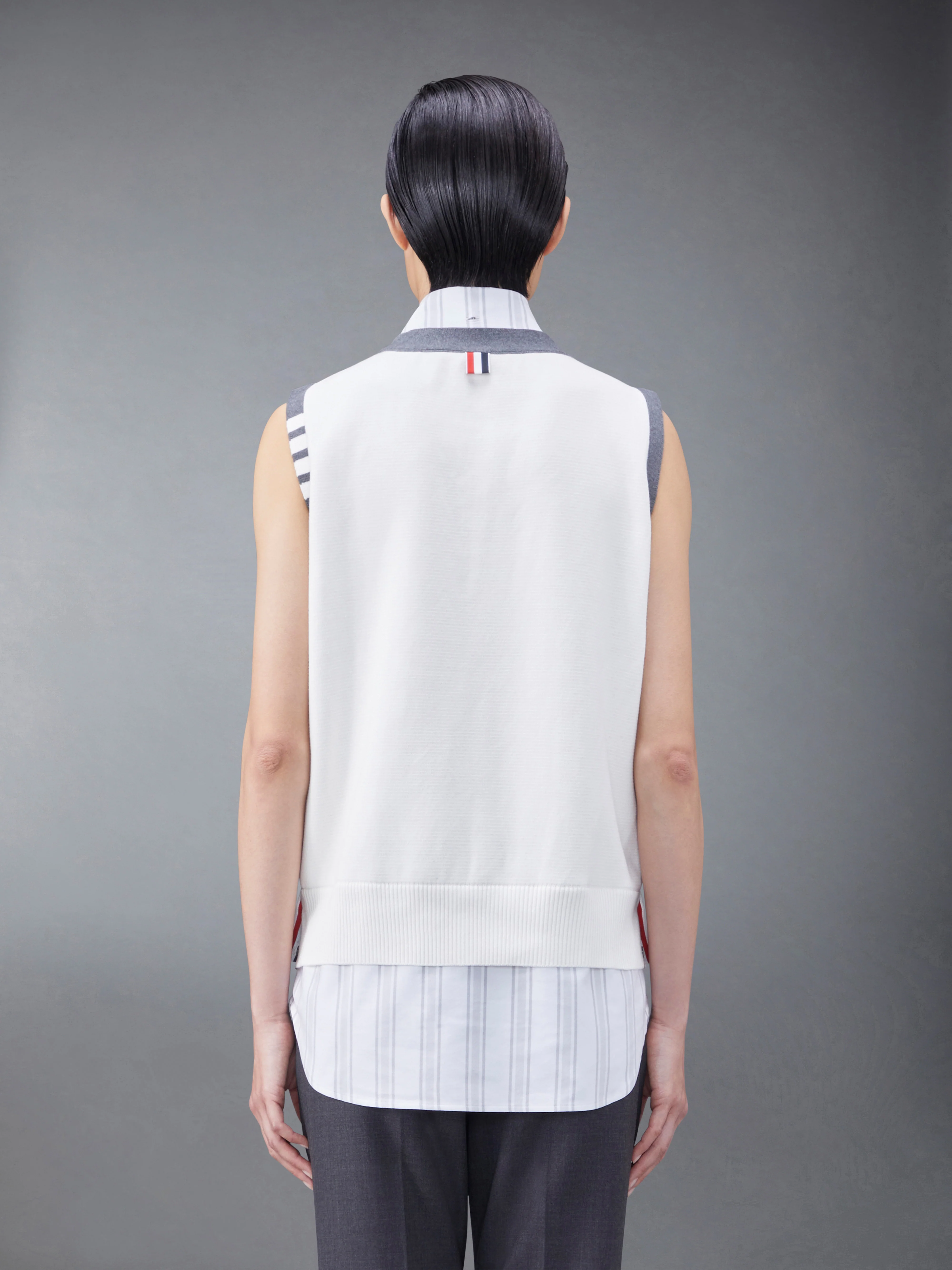 5965-cotton-milano-and-oxford-4-bar-v-neck-cardigan-vest-shirt-combo-2.webp Cotton Milano and Oxford 4-Bar V-Neck Cardigan Vest Shirt Combo