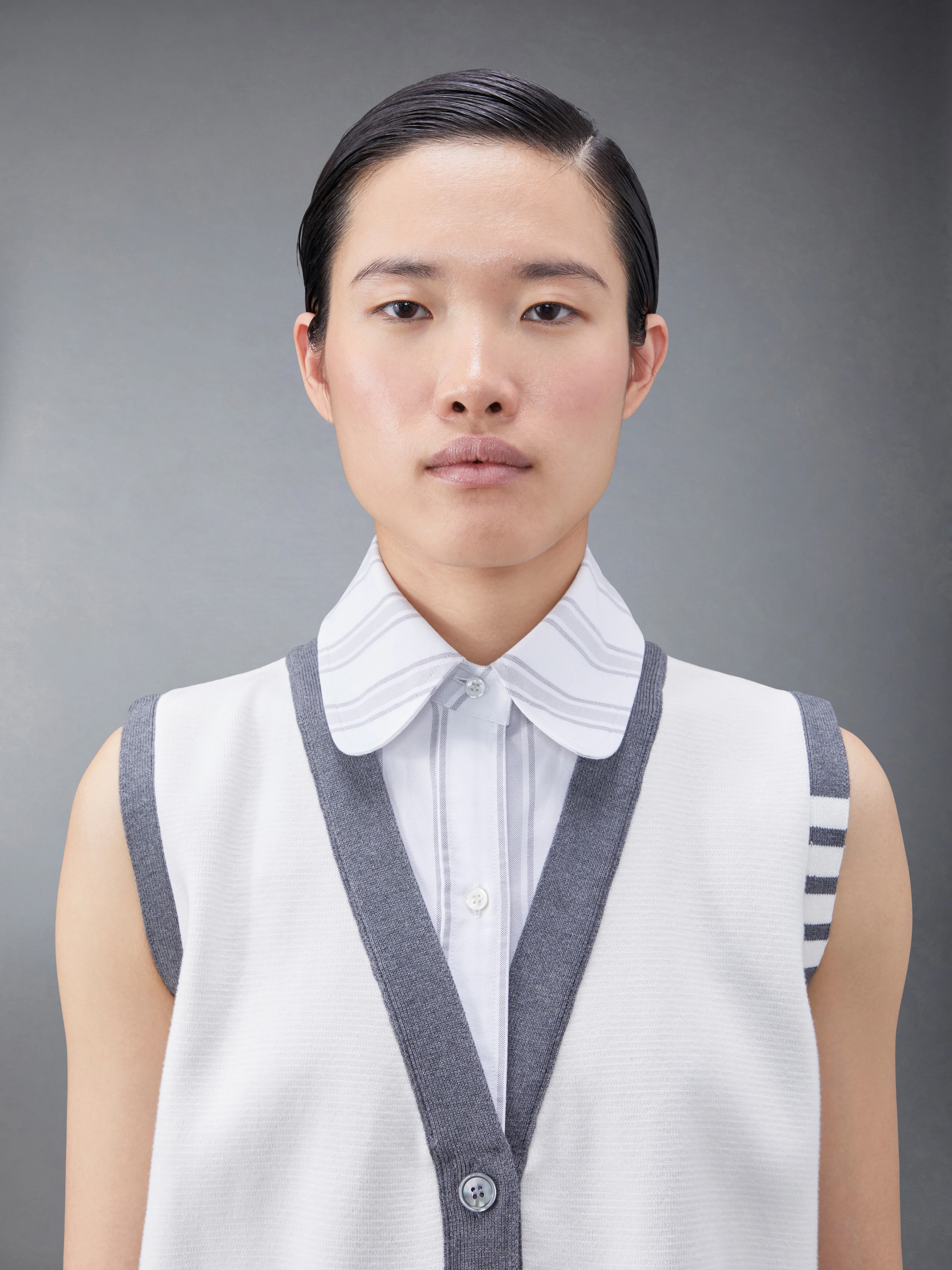 5965-cotton-milano-and-oxford-4-bar-v-neck-cardigan-vest-shirt-combo-6.webp Cotton Milano and Oxford 4-Bar V-Neck Cardigan Vest Shirt Combo