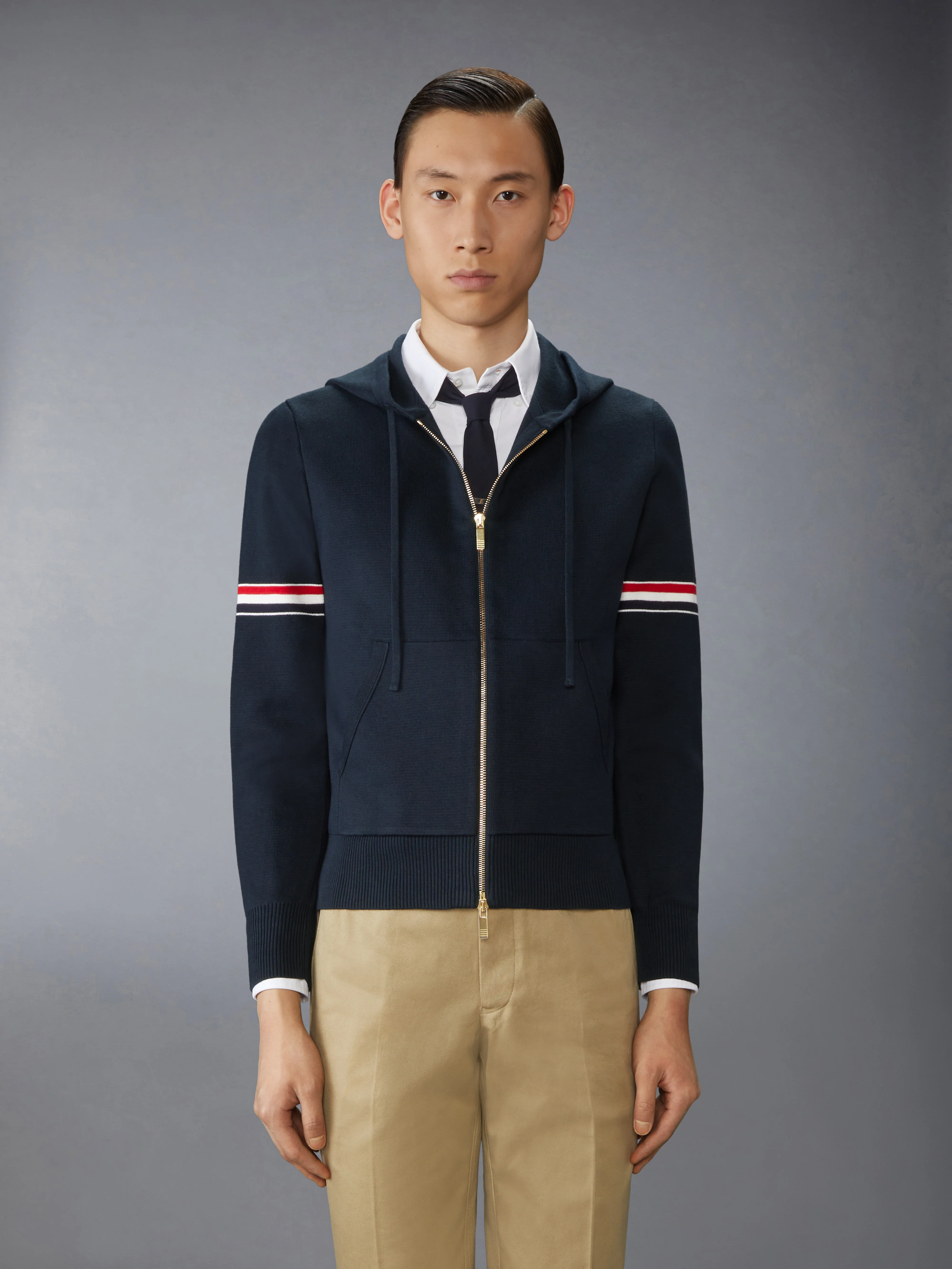 COTTON MILANO ARMBAND HOODIE