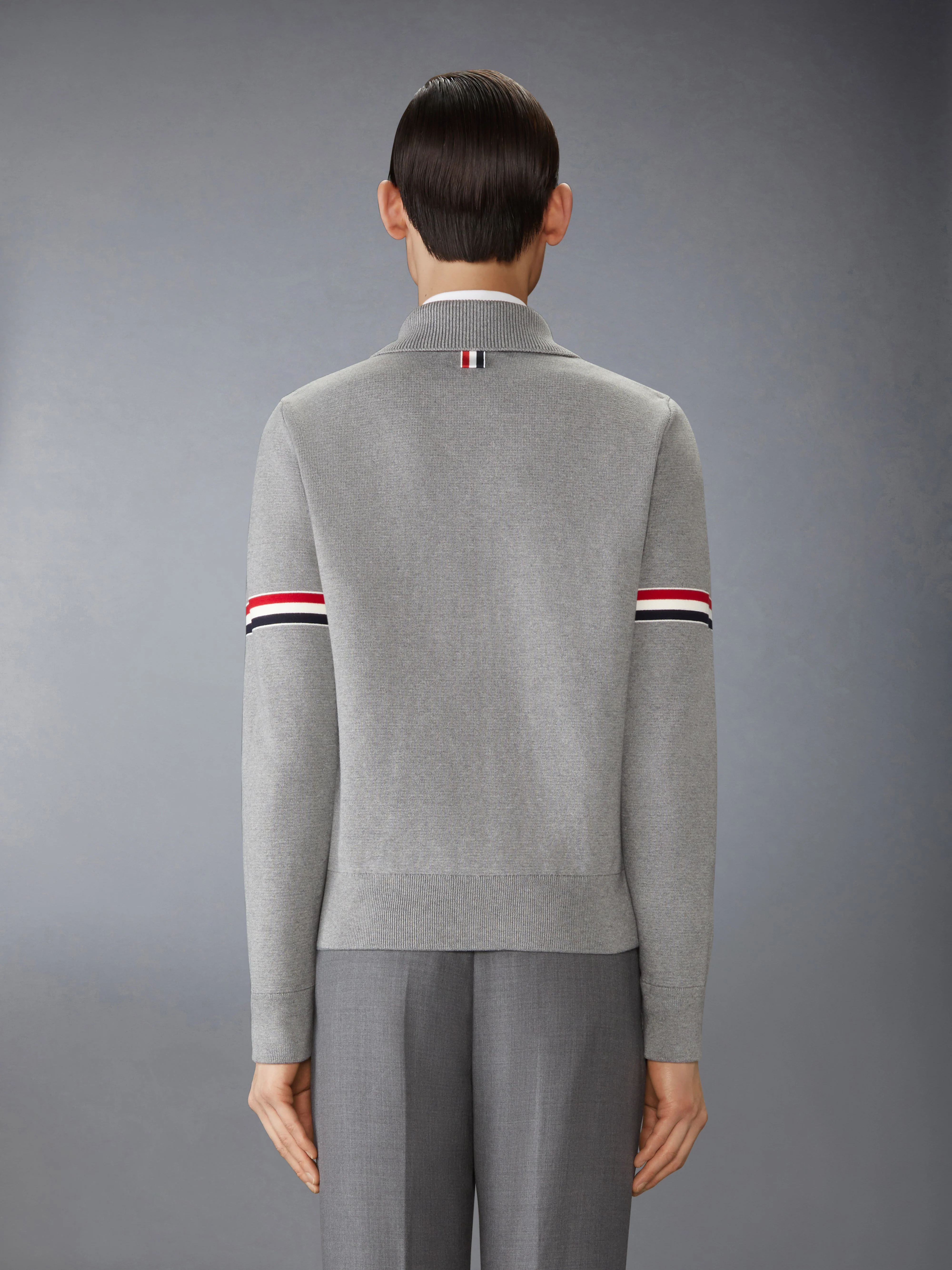 COTTON MILANO STITCH ARMBAND BOMBER JACKET