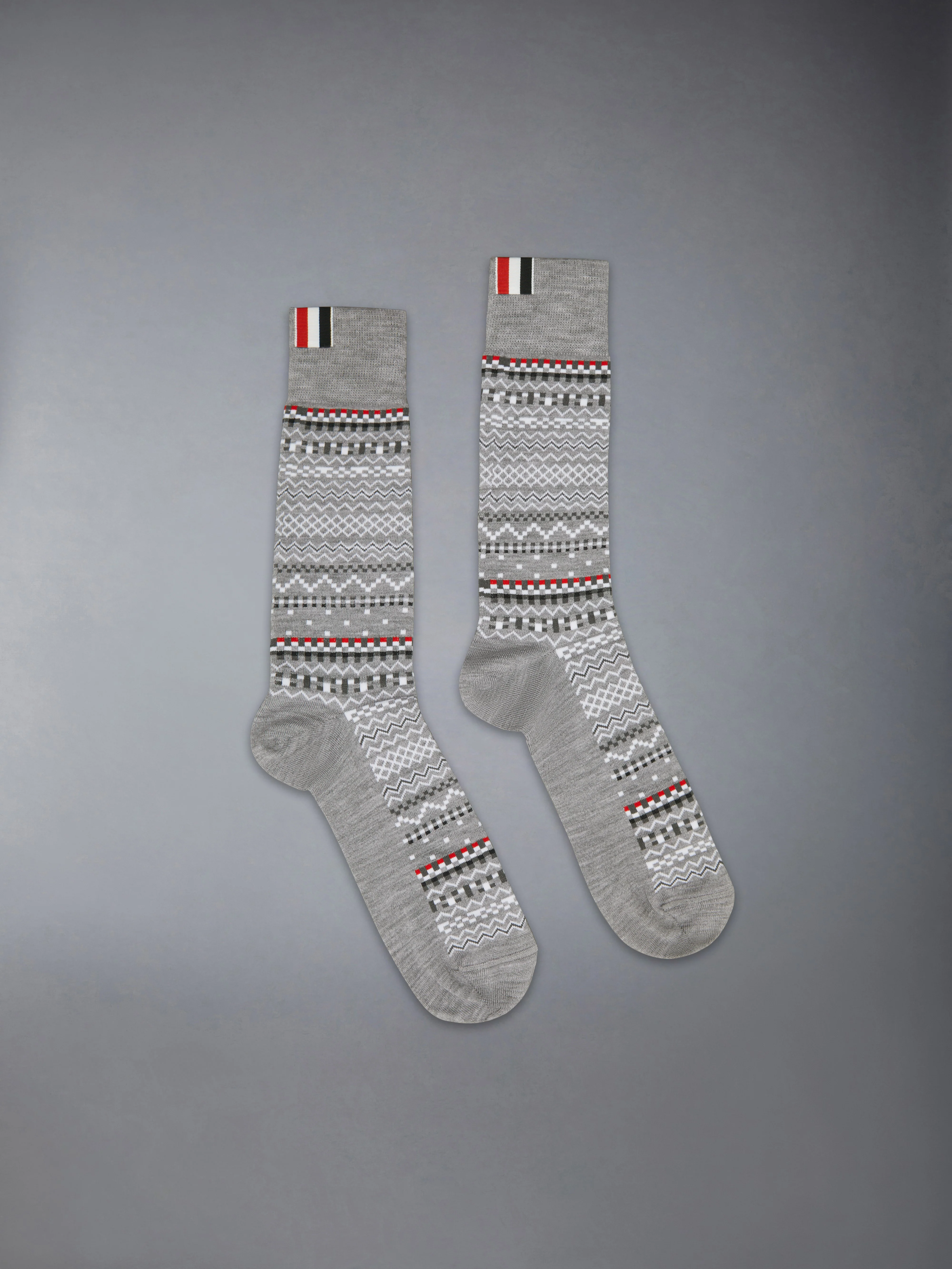 FAIRISLE JACQUARD MERINO WOOL SOCKS