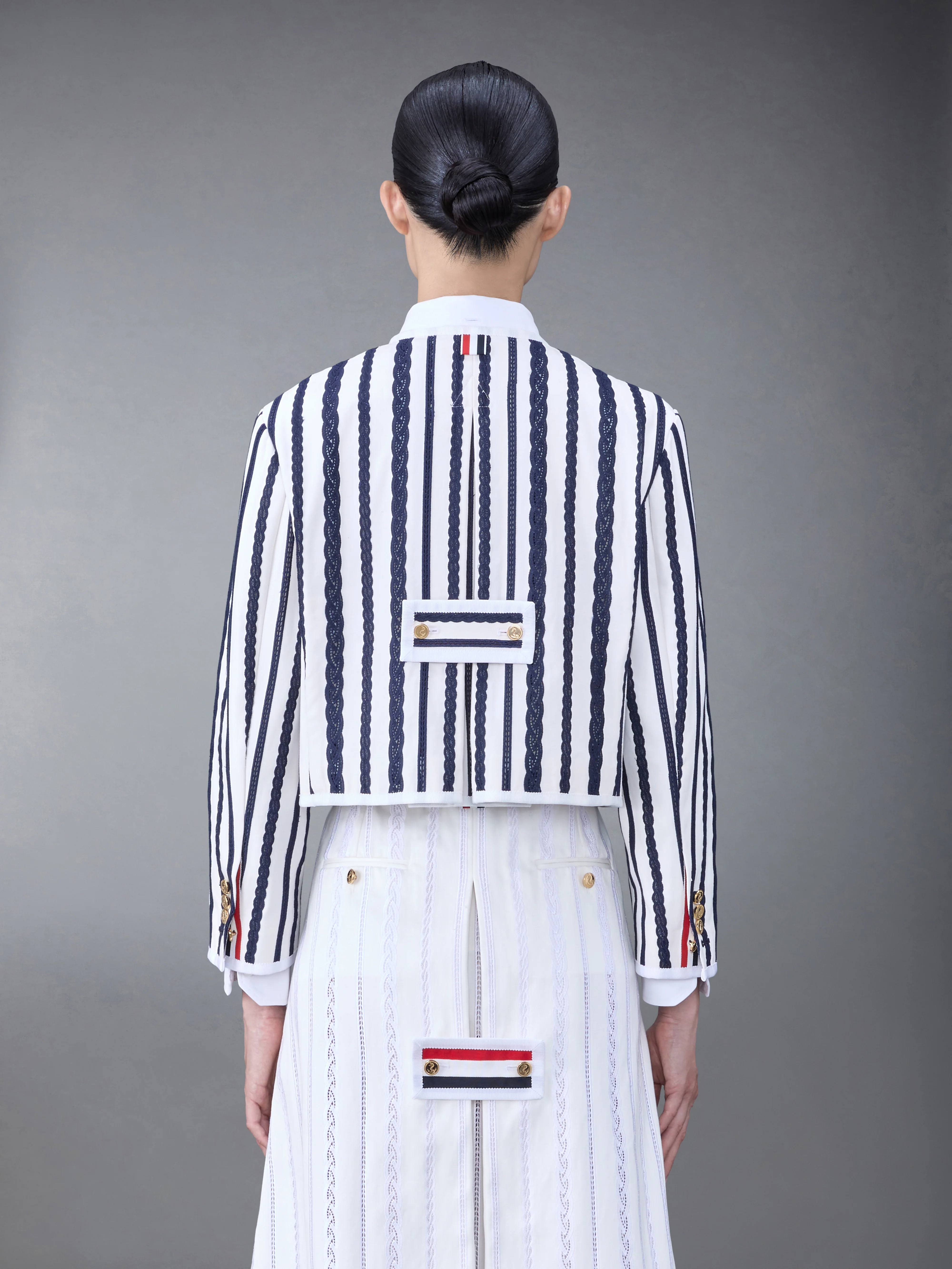 COTTON TWILL BOX PLEAT JACKET