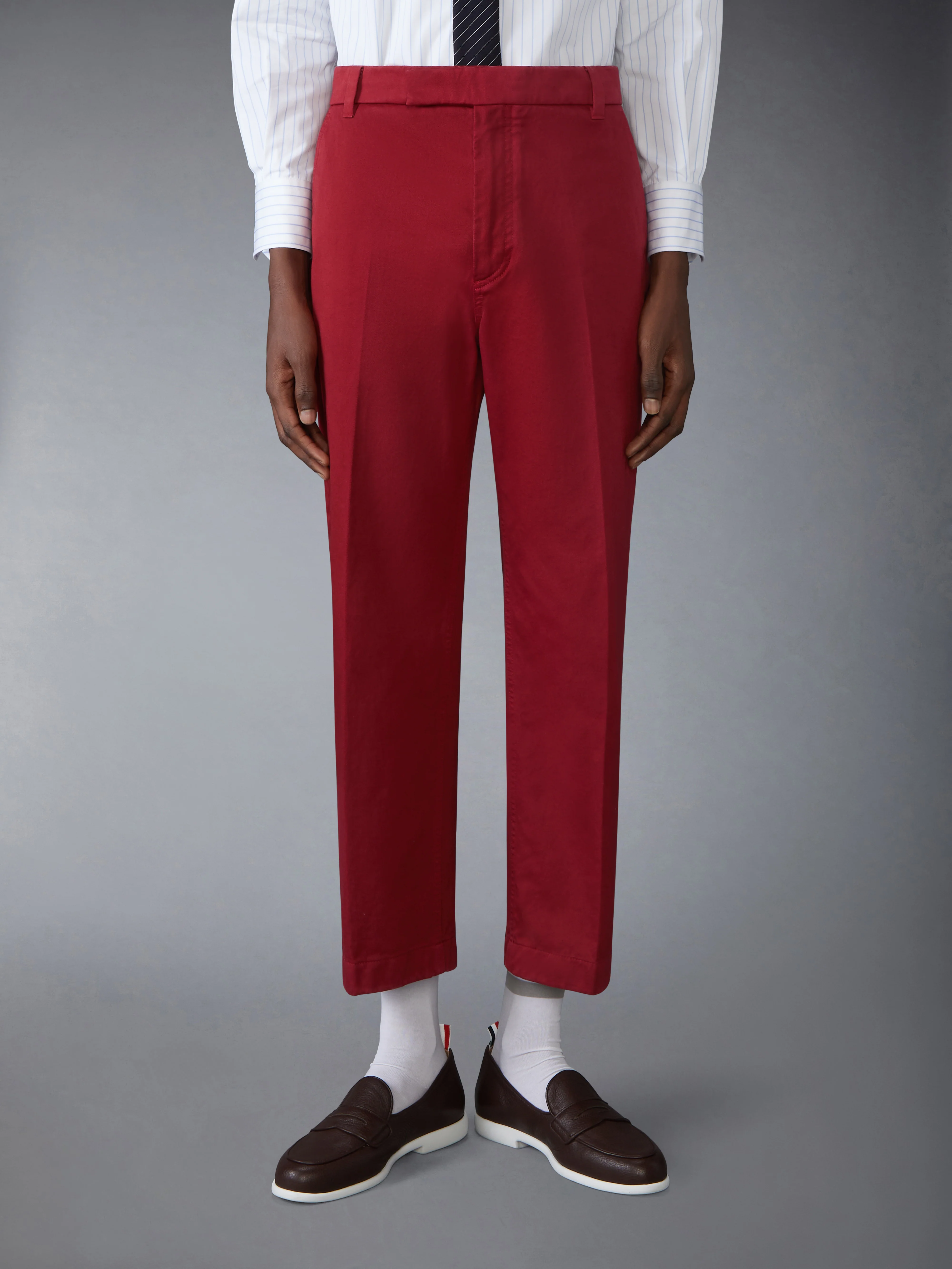 COTTON TWILL UTILITY TROUSERS