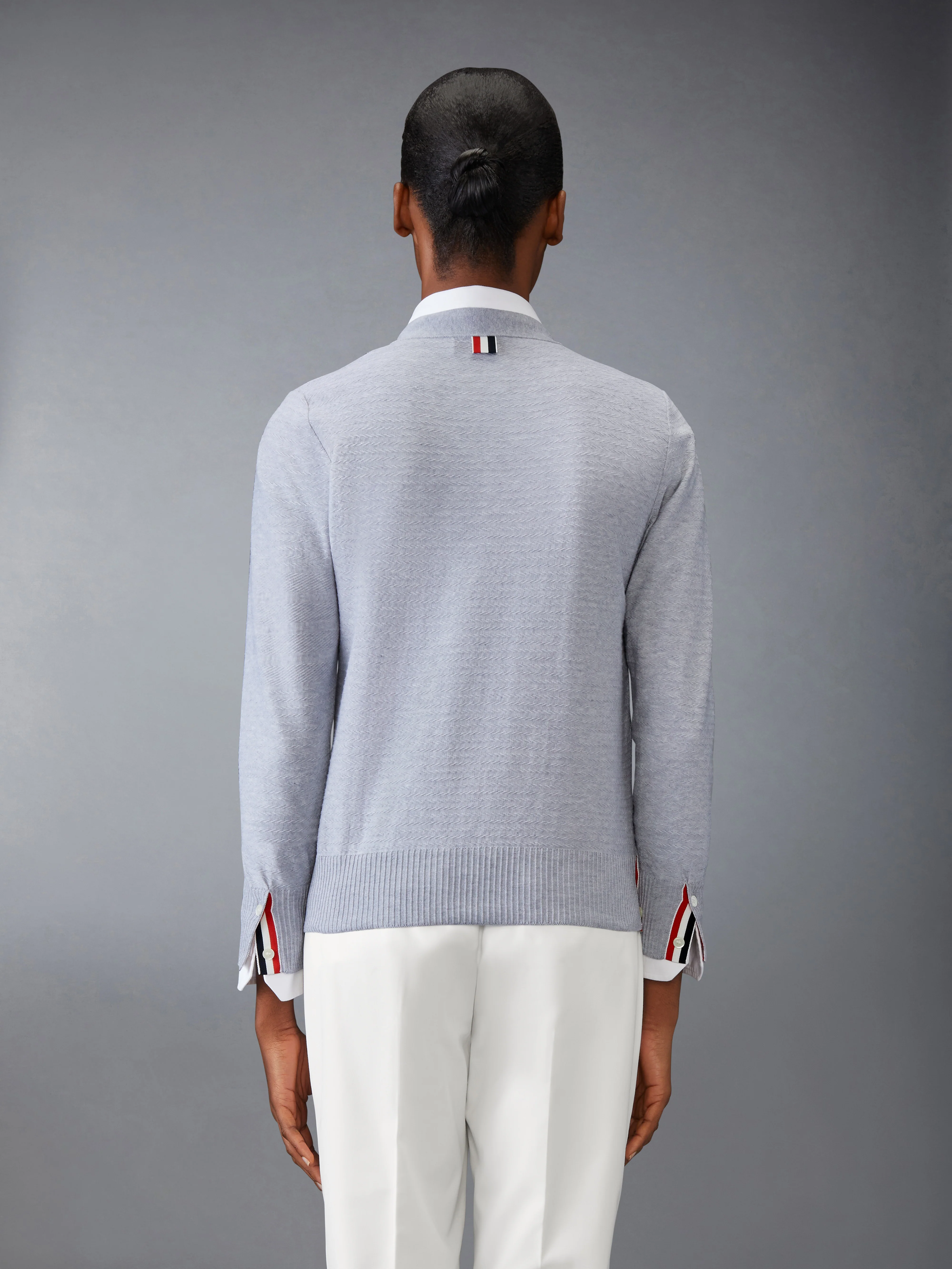 COTTON V NECK CARDIGAN
