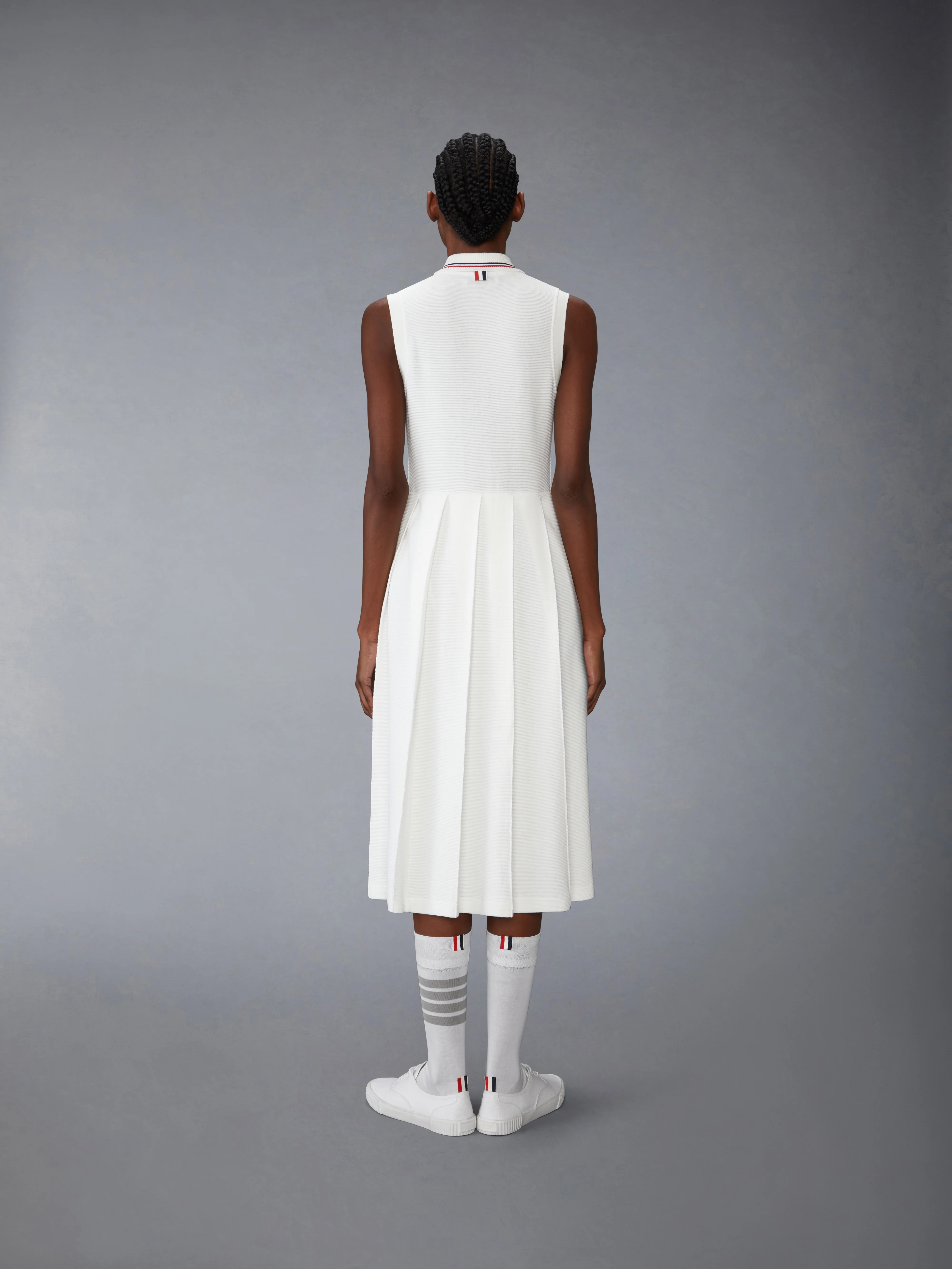 6403-cotton-waffle-pleated-polo-dress-3.webp COTTON WAFFLE PLEATED POLO DRESS