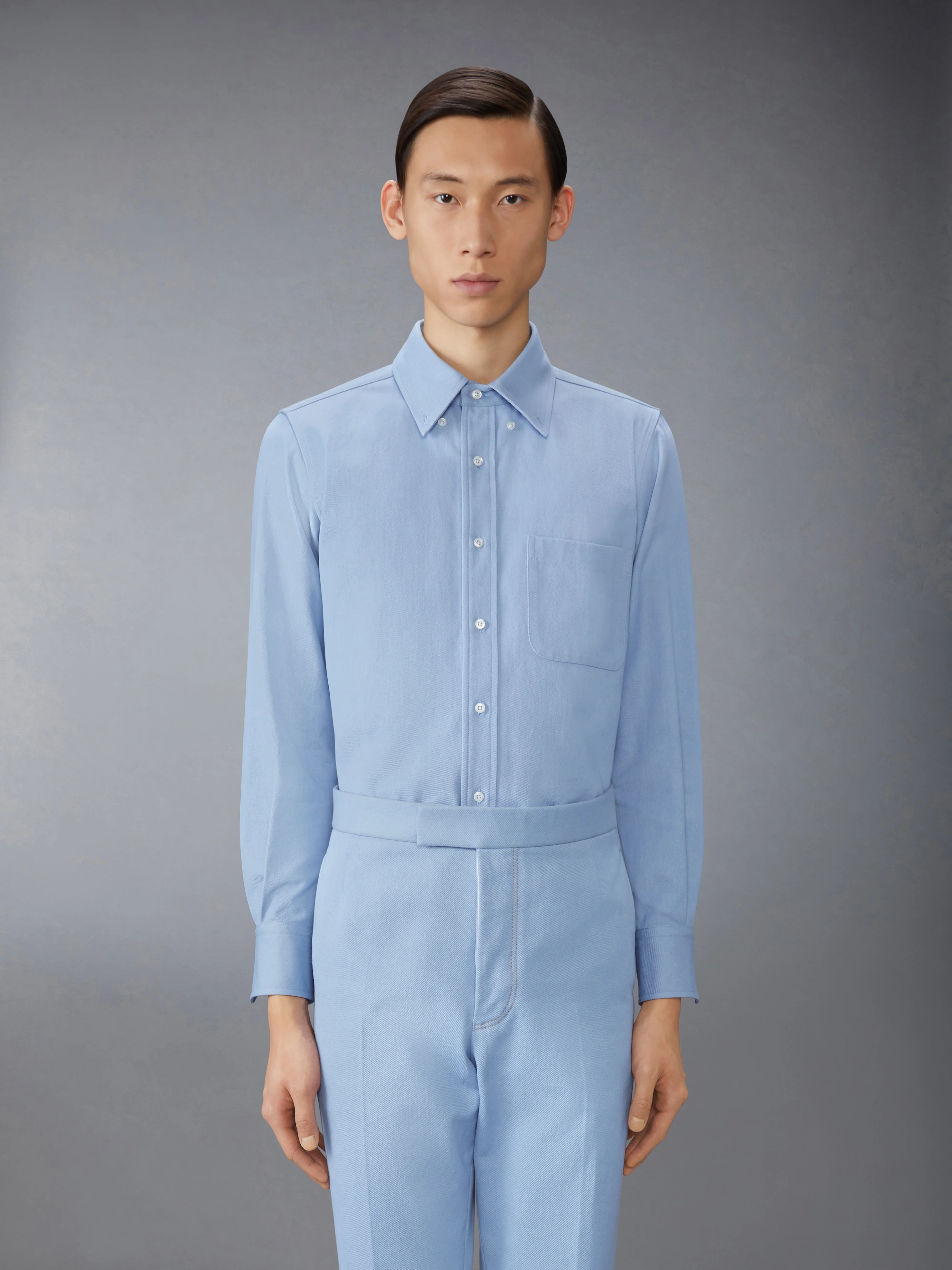 DENIM STRAIGHT FIT SHIRT