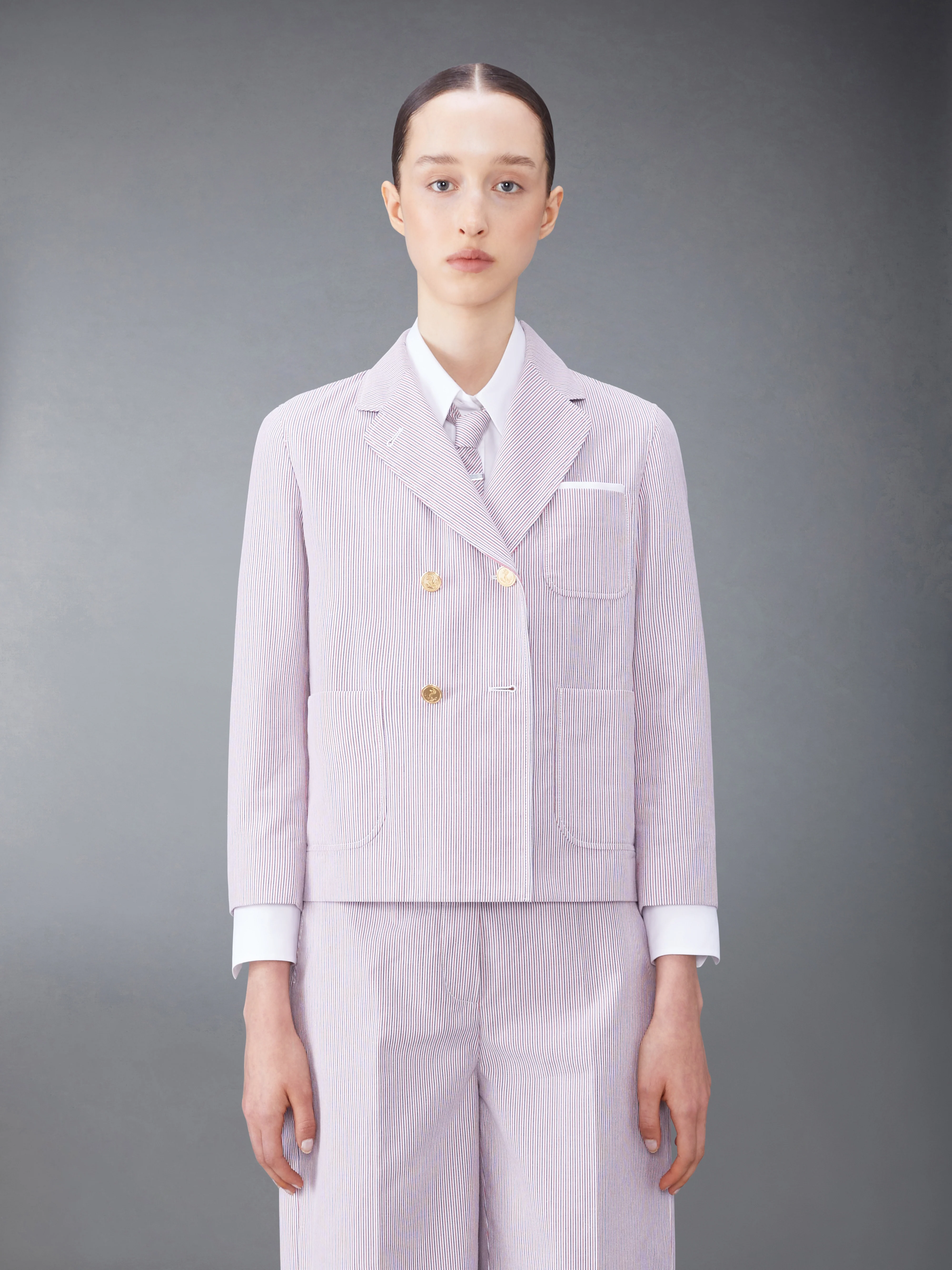 DOBBYCORD CROPPED SACK SPORT COAT